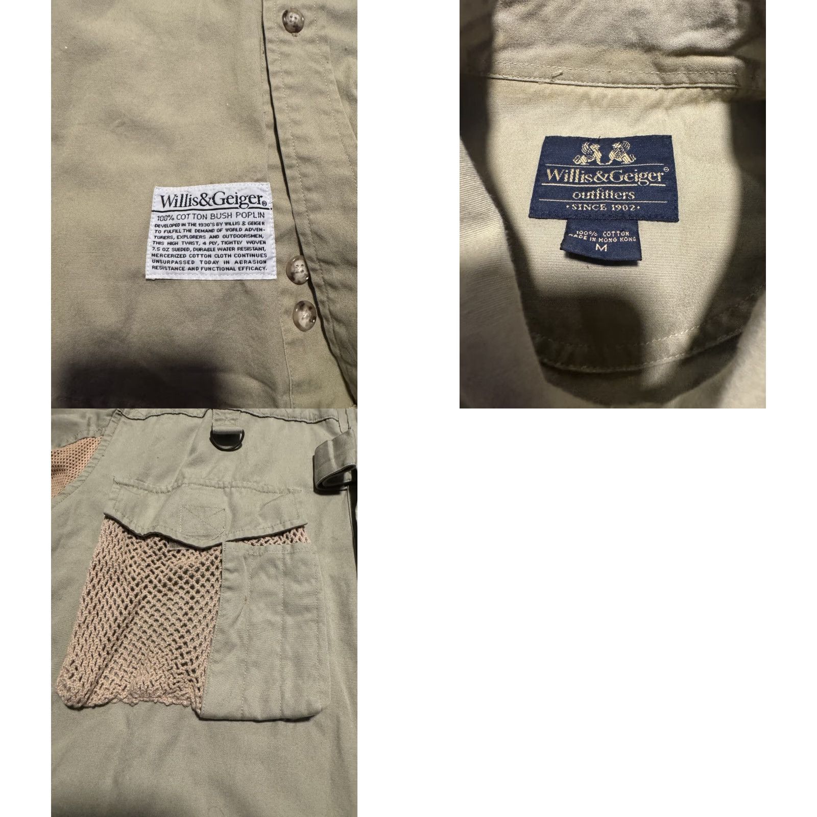 Vintage VINTAGE Willis & Geiger Tan Convertible Fishing Safari Vest Jacket Mens Medium Size US M / EU 48-50 / 2 - 10 Thumbnail