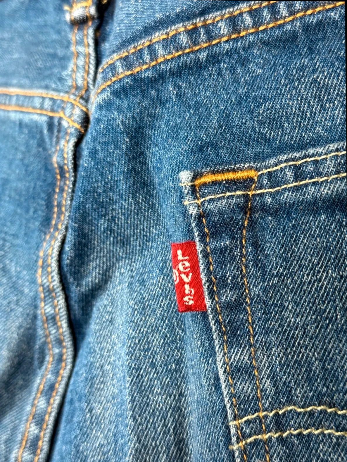 Levi's Levi Strauss 501 Jeans klassisch dunkelblau Denim Vintage Size US 34 / EU 50 - 4 Thumbnail