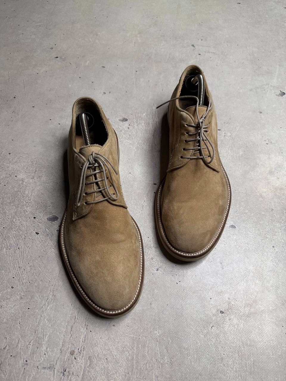 MoMA MOMA Suede Derby Shoes Beige Made in Italy EU 44 Lace Up Y2K Size US 11 / EU 44 - 3 Thumbnail