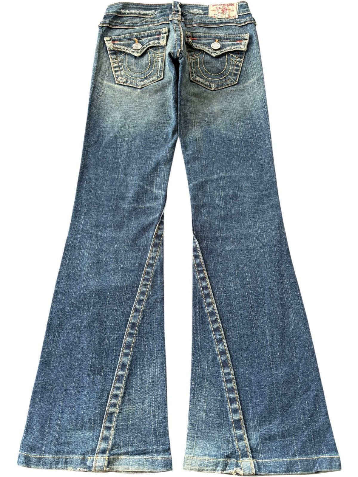 True Religion Vintage USA True Religion Joey Distressed Flare Jeans Size 26" / US 2 / IT 38 - 2 Thumbnail