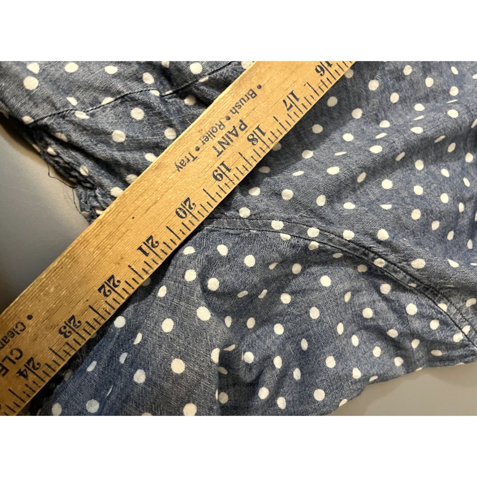 Talbots Talbots Shirt 18W Top Cotton Polka Dot Long Sleeves Button Up Size XXL / US 16-18 / IT 52-54 - 5 Thumbnail
