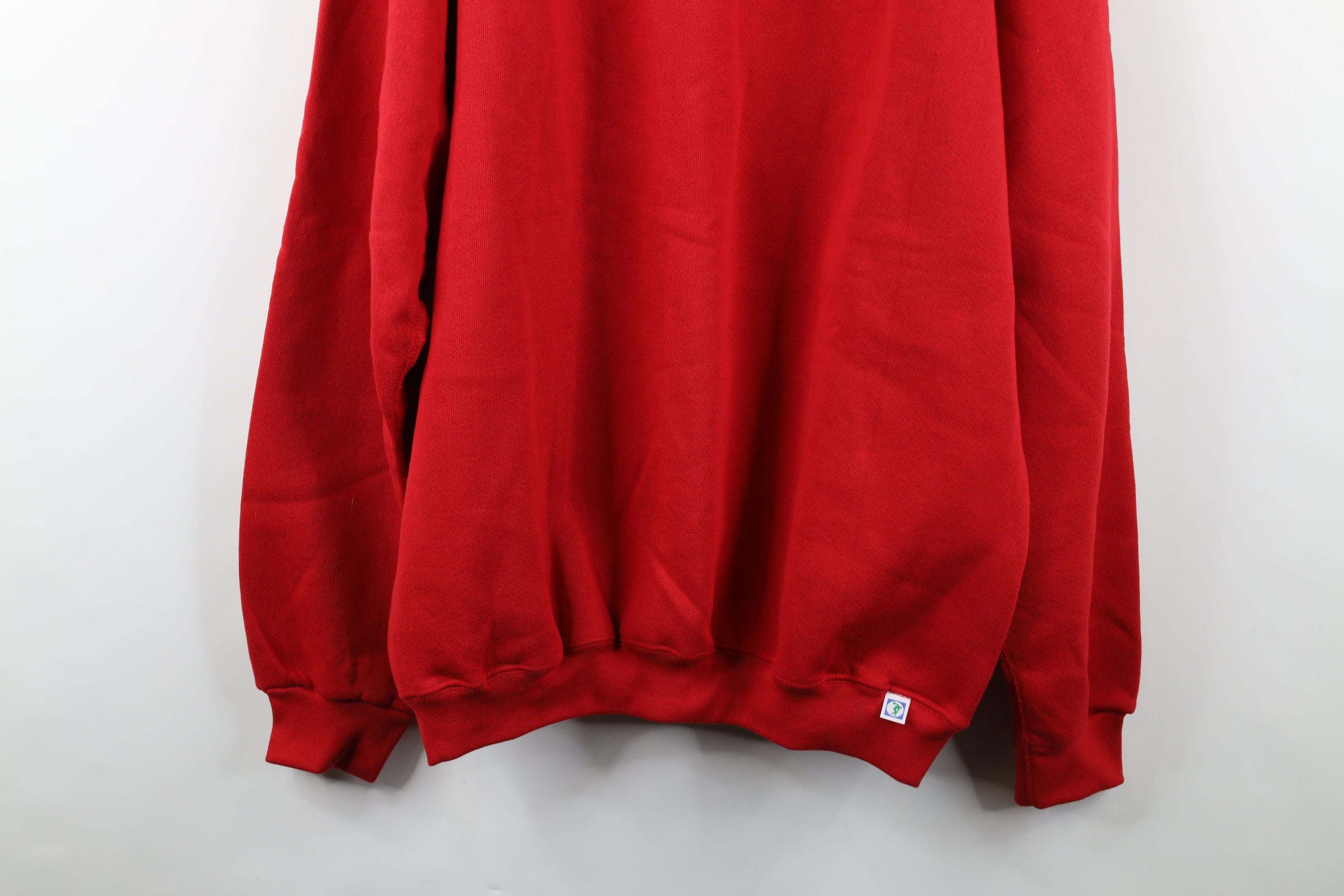 Vintage Vintage 80s 90s Streetwear Heavyweight Sweatshirt Red USA Size US XL / EU 56 / 4 - 3 Thumbnail