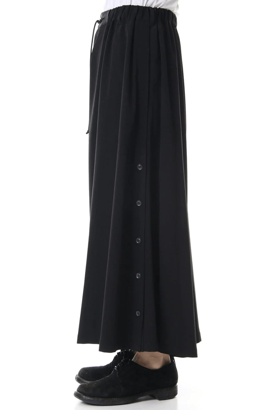 Yohji Yamamoto B Yohji Yamamoto - Front/Back Buttons slit Wide Pants Size US 30 / EU 46 - 11 Thumbnail