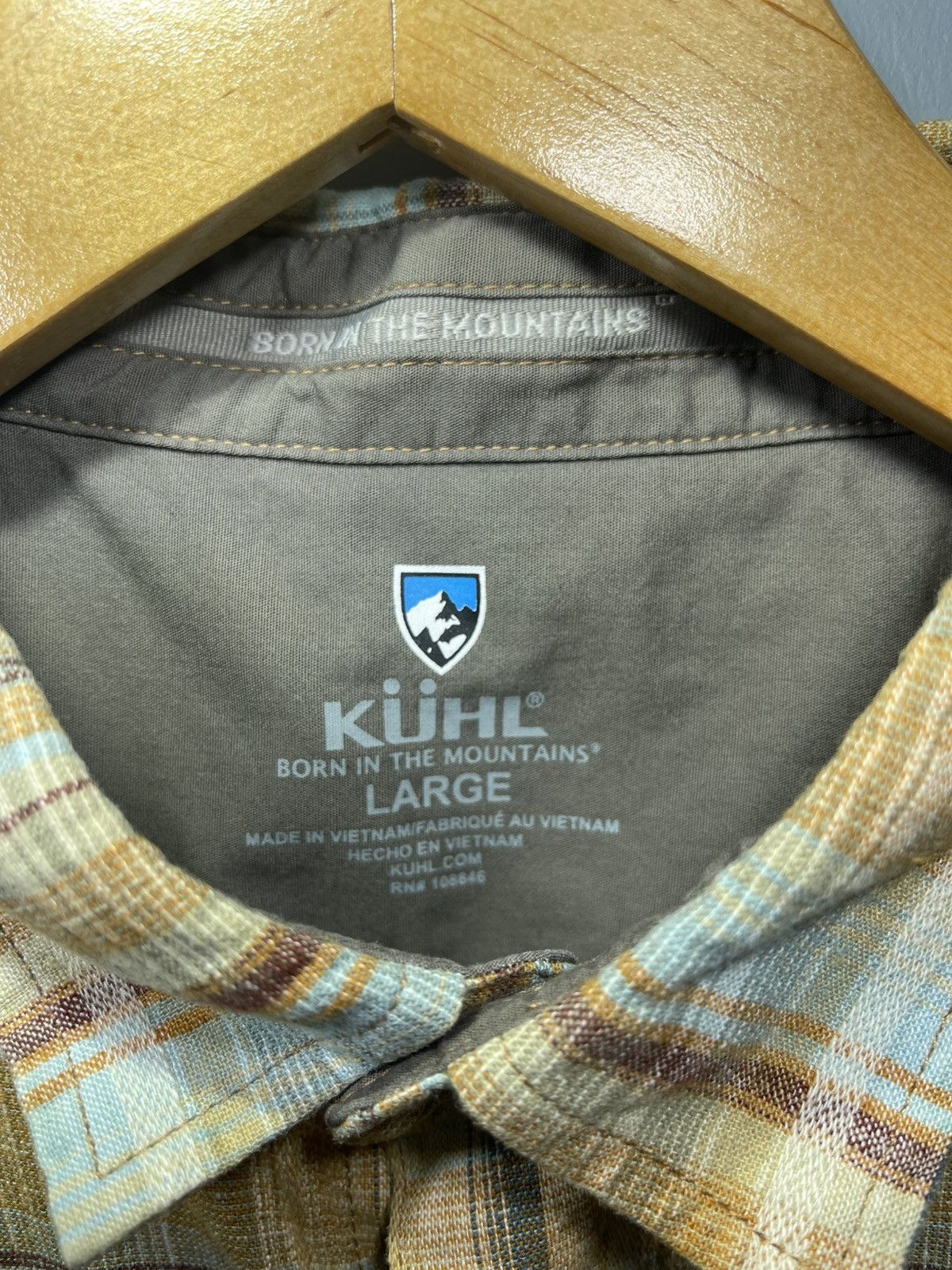 Kuhl Kuhl Shirt Men’s Sz L Brown Blue Plaid S/S Linen Outdoor Size US L / EU 52-54 / 3 - 3 Thumbnail