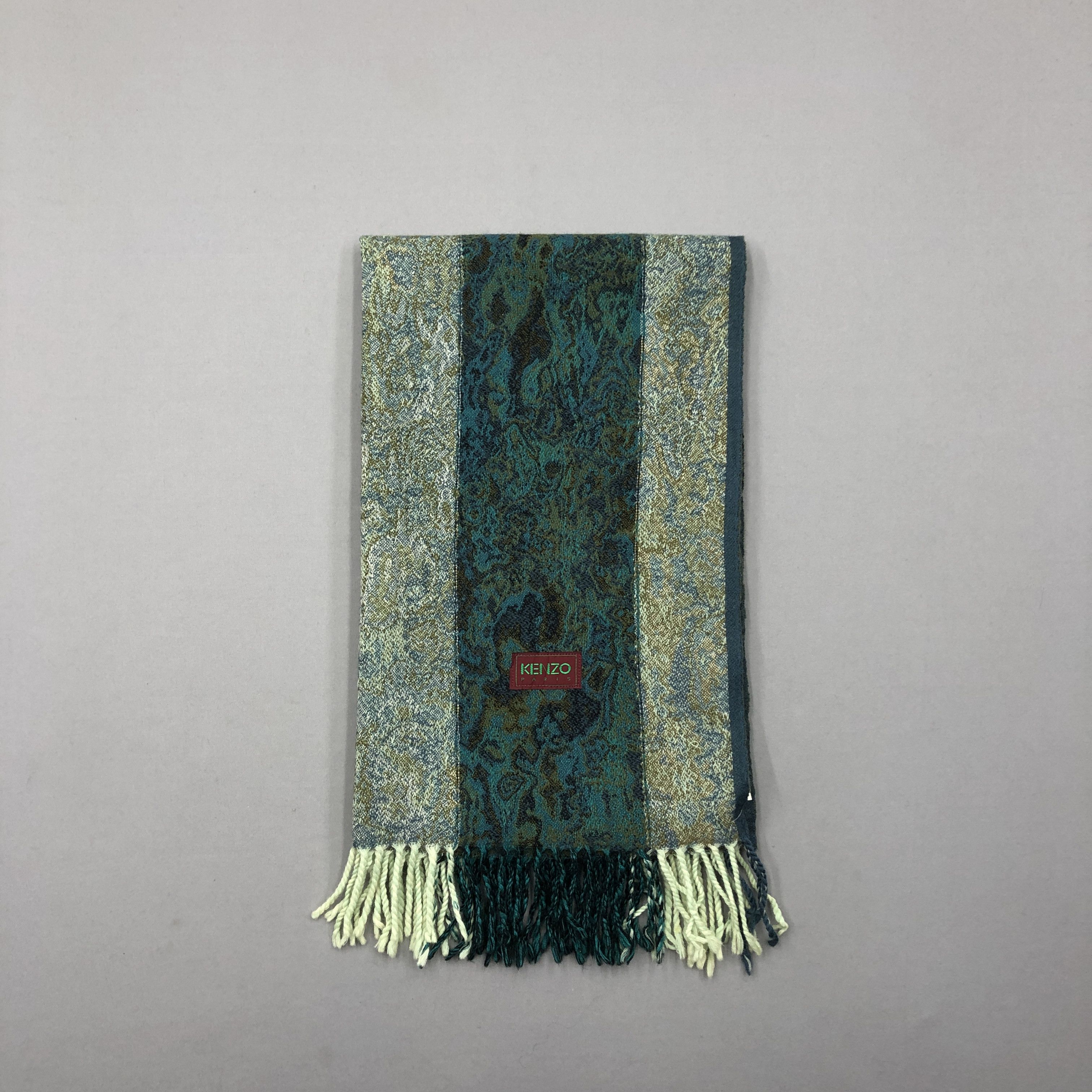 Kenzo Vintage Kenzo Scarf Muffler Wool Cashmere Scarves Size ONE SIZE - 4 Thumbnail