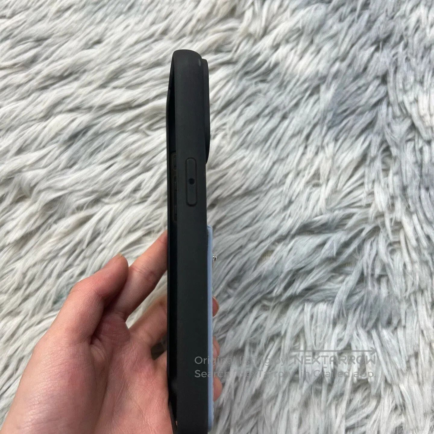 Prada PRADA Leather iPhone 15 Pro Max Case. Size ONE SIZE - 4 Thumbnail
