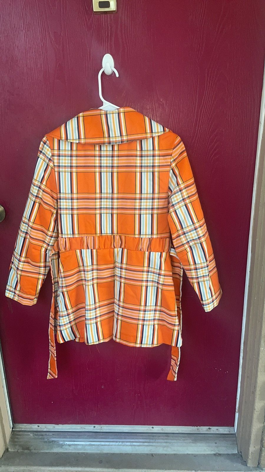Vintage MARSIS California Vintage 60’s orange plaid blazer Size M / US 6-8 / IT 42-44 - 9 Thumbnail