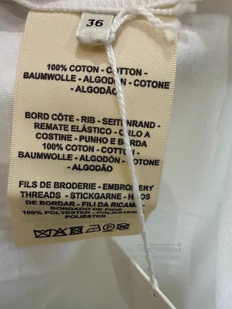 Hermes Hermes White pocket embroidered T-shirt Size XS / US 0-2 / IT 36-38 - 5 Thumbnail
