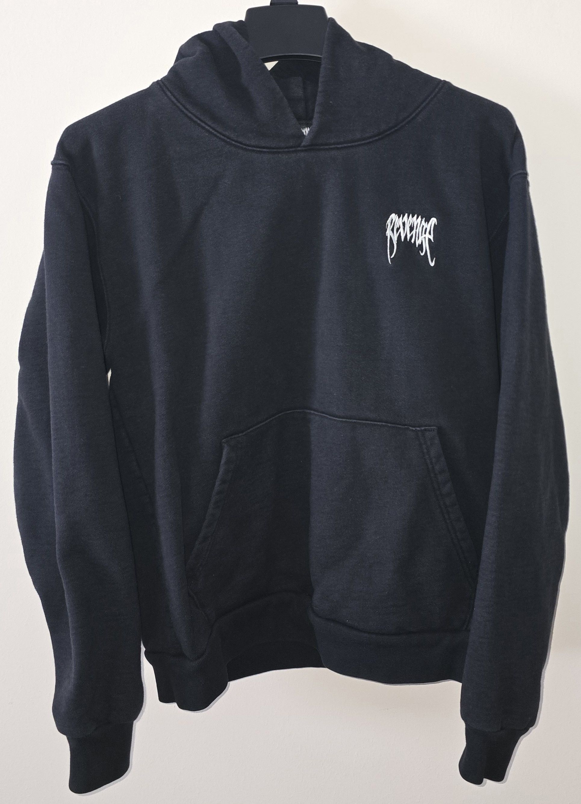 Revenge Black Basic Logo Hoodie
