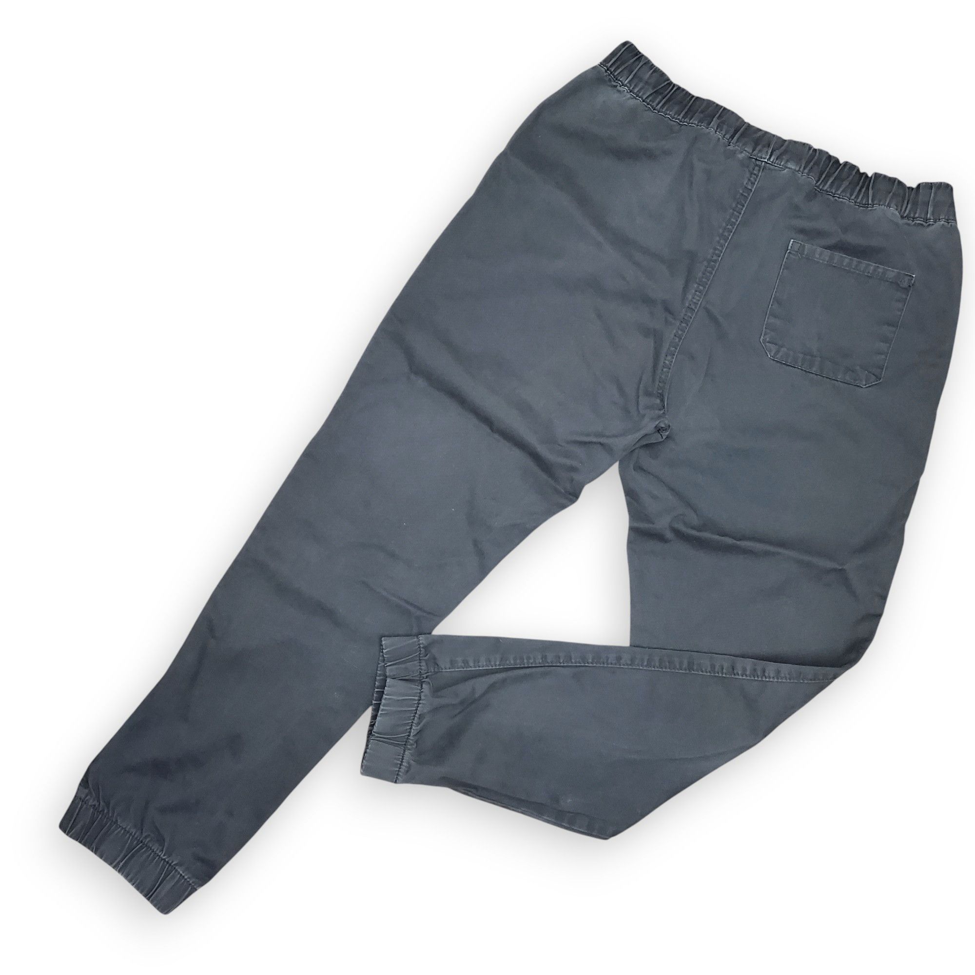 Other Match Men's 32x28" Pants Black 100% Cotton Elastic Waist Size US 32 / EU 48 - 2 Thumbnail