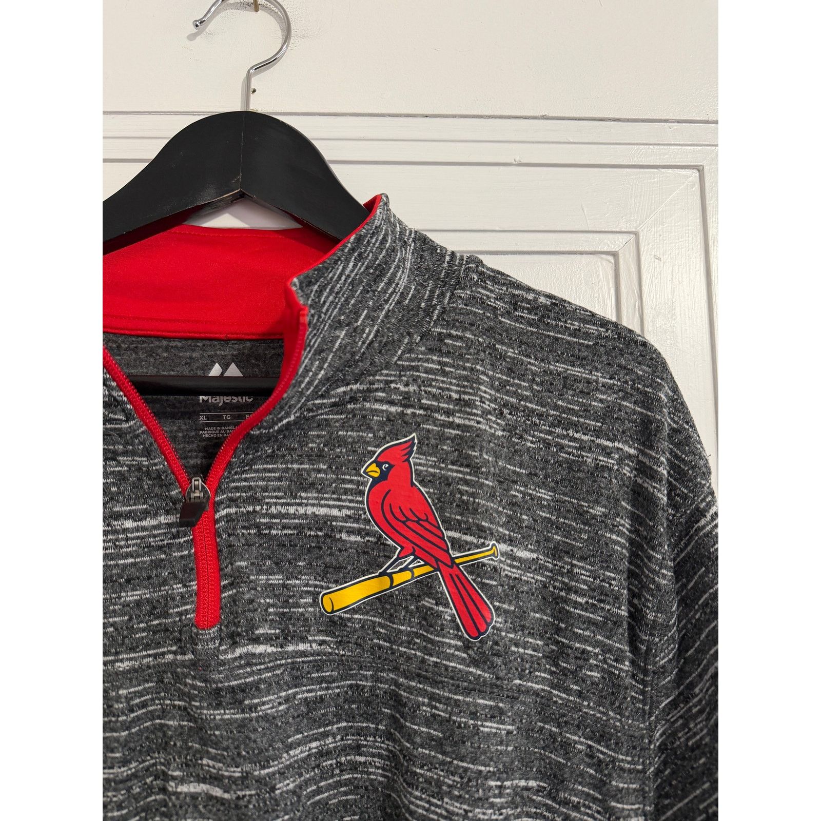 Majestic St. Louis Cardinals 1/4-Zip Pullover Men's Size XL Size US XL / EU 56 / 4 - 2 Thumbnail