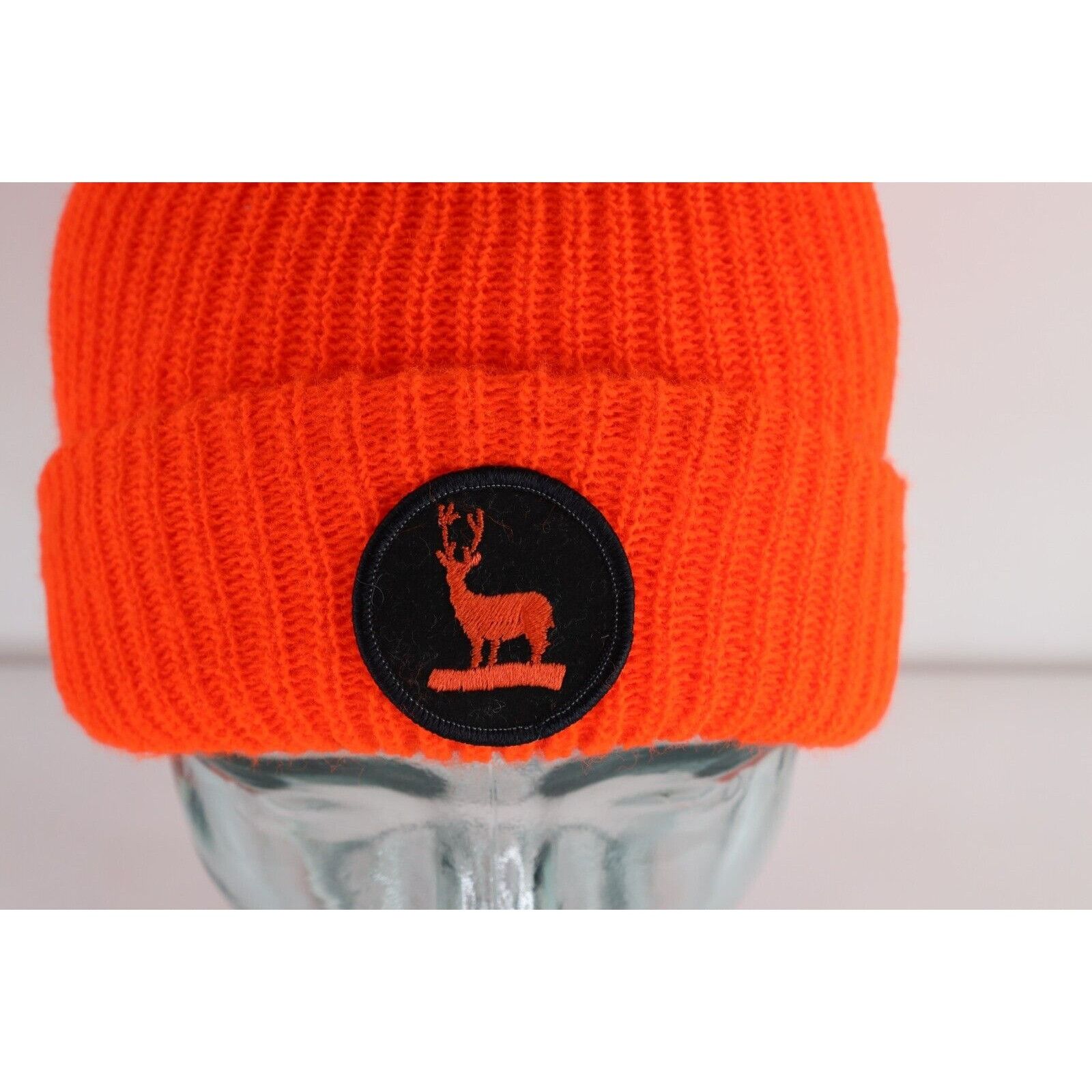 Vintage Vintage 70s Streetwear Deer Buck Patch Ribbed Winter Beanie Size ONE SIZE - 2 Thumbnail