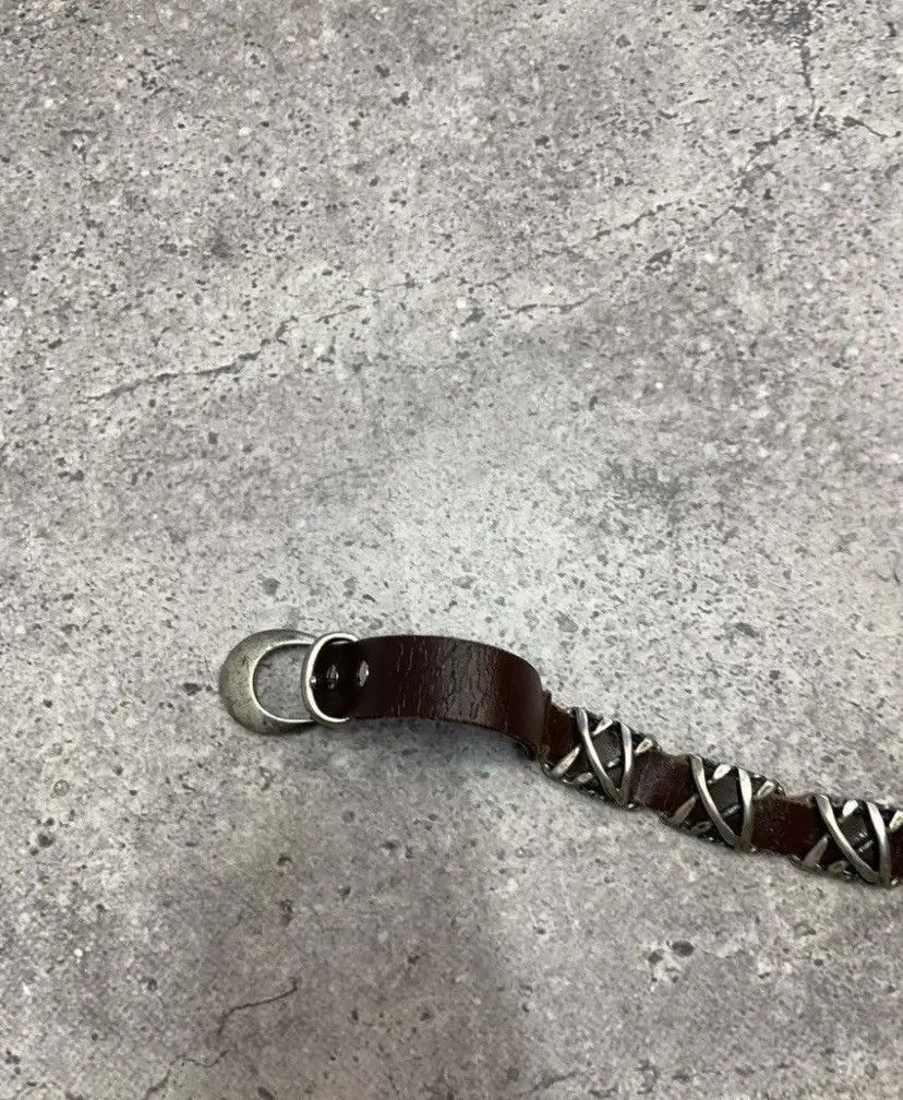 Japanese Brand × Vintage Belts Vintage Y2K Rhinestones Punk Leather Belt Japanese Size ONE SIZE - 9 Thumbnail