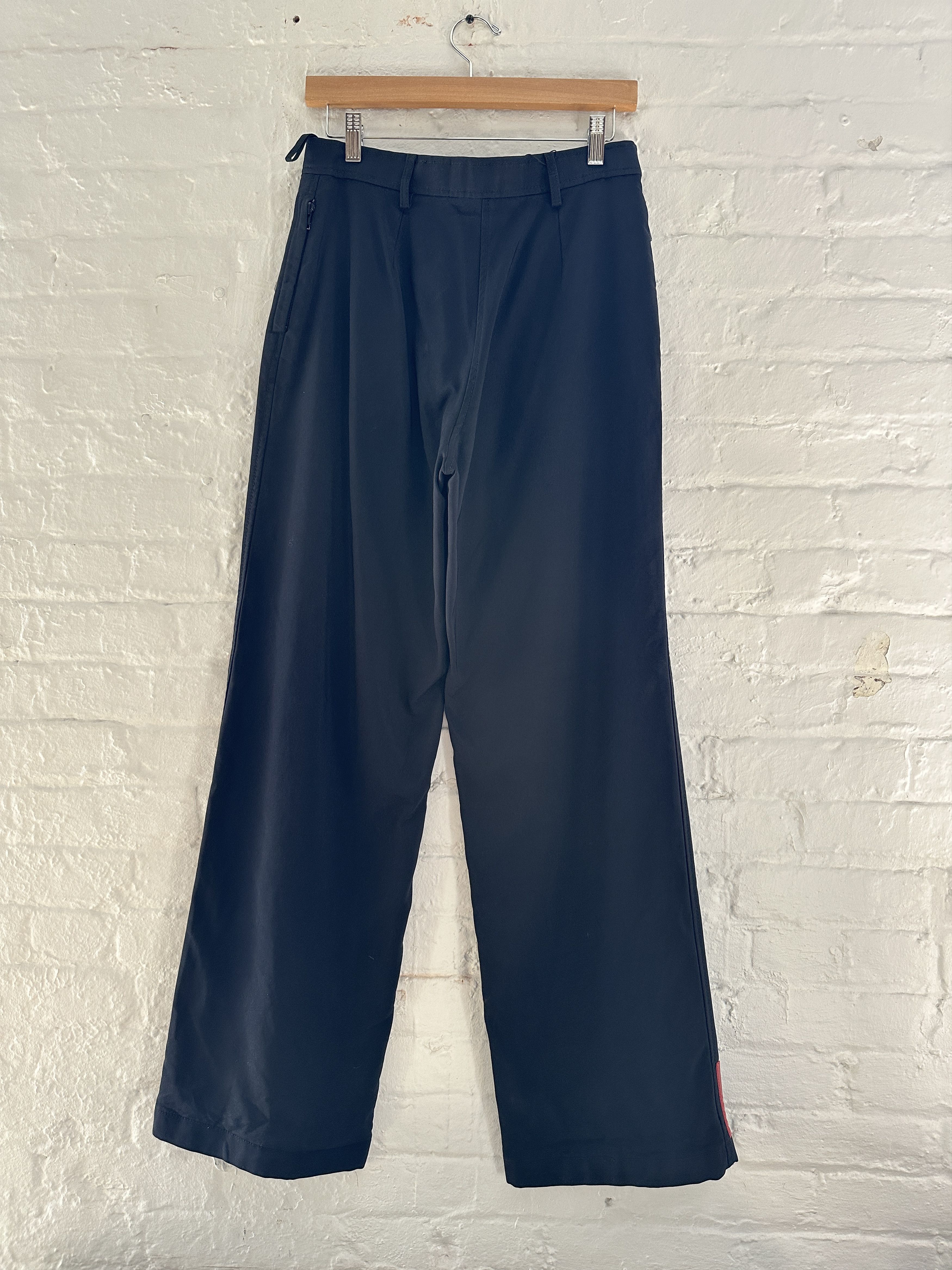 Prada Prada Wide Leg Red Tab Trousers Size US 30 / EU 46 - 3 Thumbnail