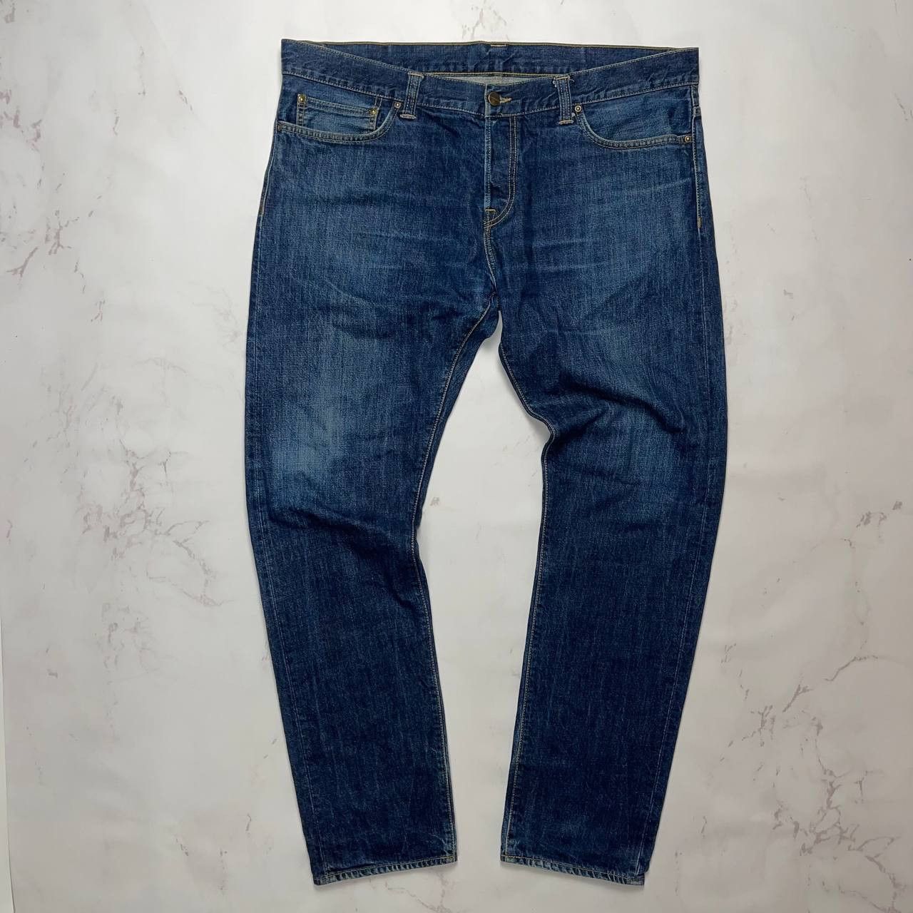 Carhartt Carhartt Vintage Buccaneer pants Denim Jeans Leather Logo Size US 38 / EU 54 - 2 Thumbnail