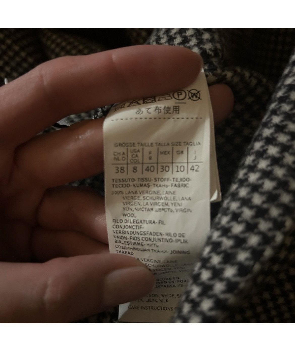 Max Mara S Max Mara Houndstooth Print Coat Size M / US 6-8 / IT 42-44 - 5 Thumbnail
