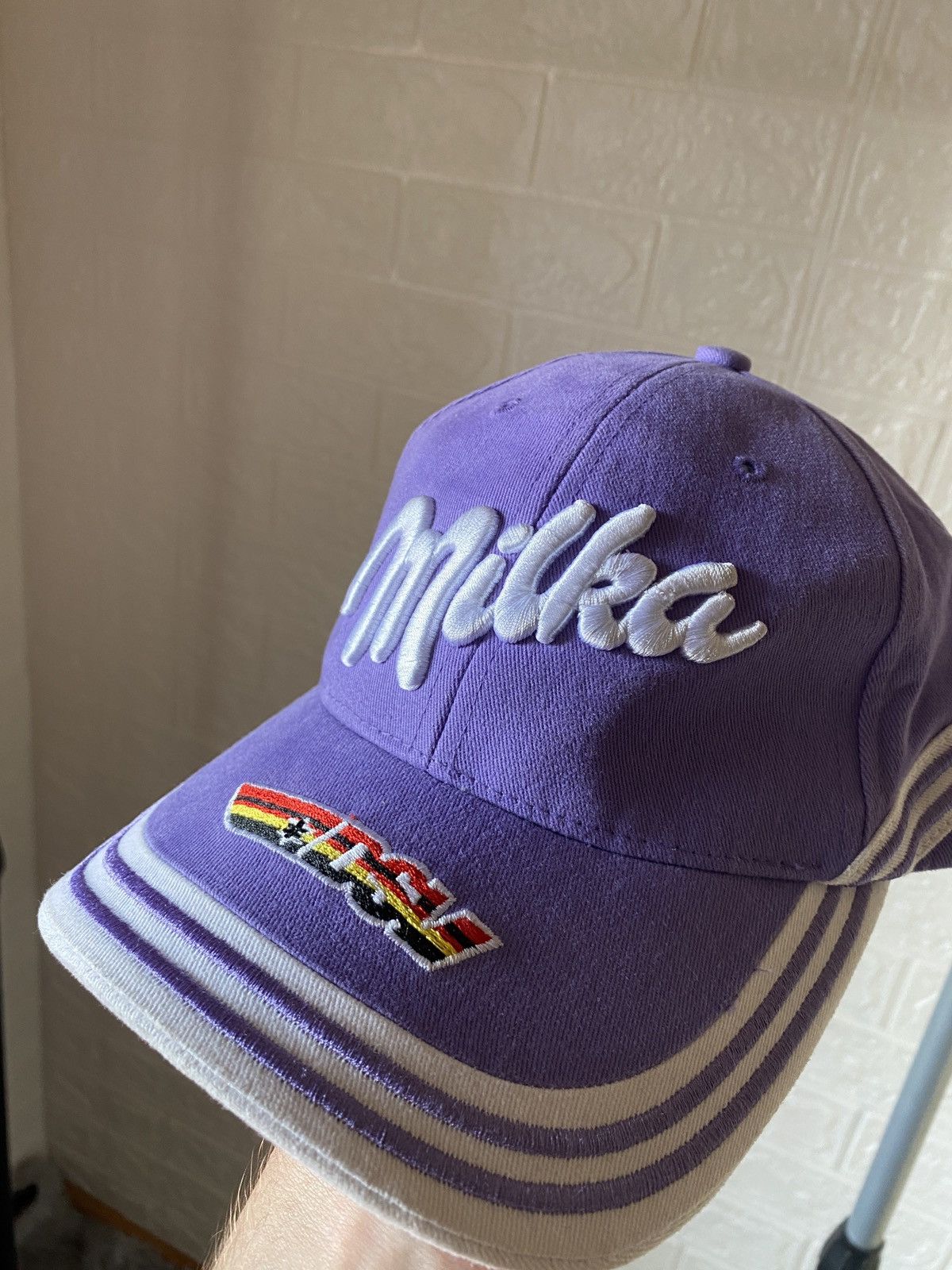 Vintage Vintage Adidas Milka Martin Schmitt Rare Racing Cap DSV Size ONE SIZE - 2 Thumbnail