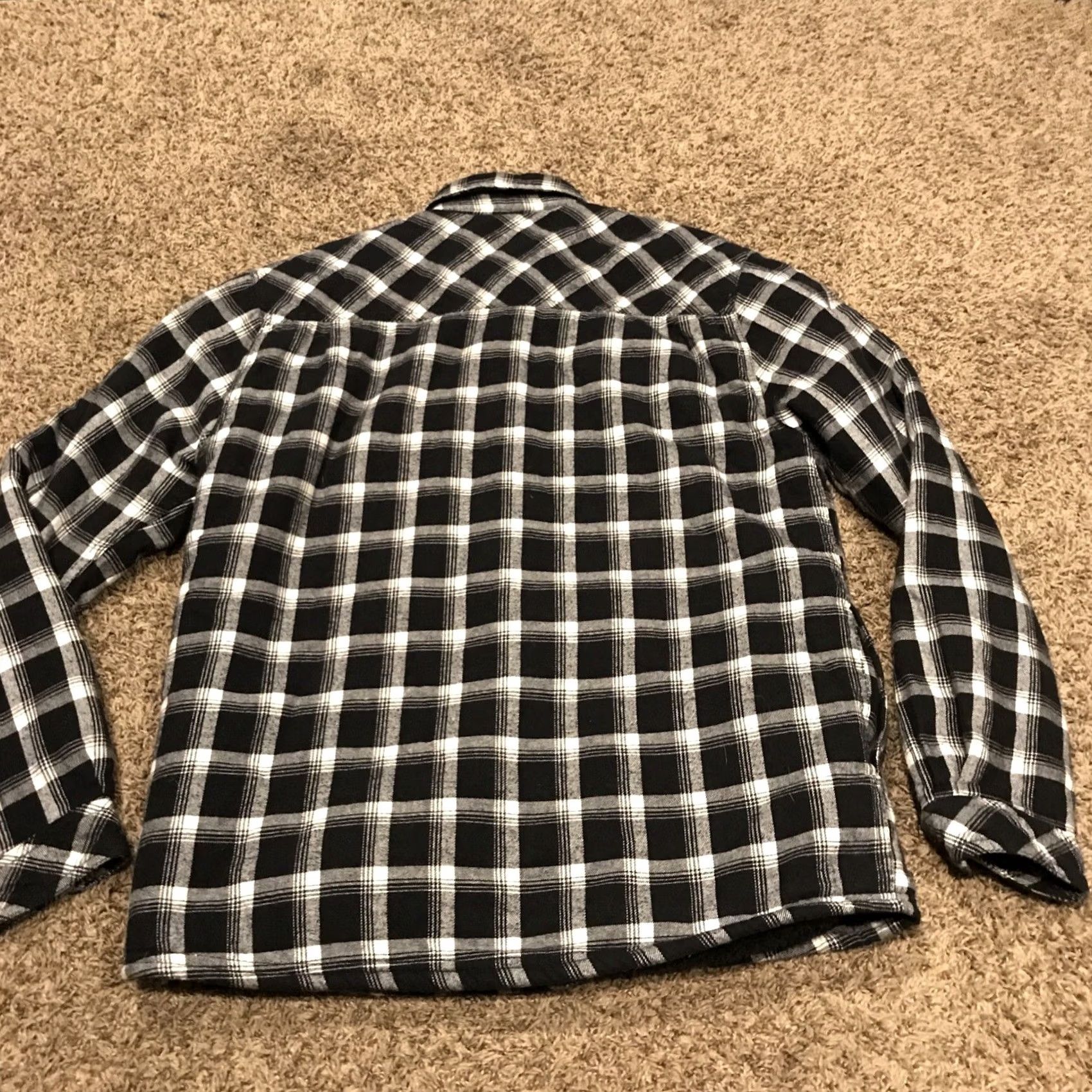Vintage Boston Traders Shirt Mens M Flannel Black Plaid Long Sleeve Shacket Button-Up B15 Size US M / EU 48-50 / 2 - 3 Thumbnail