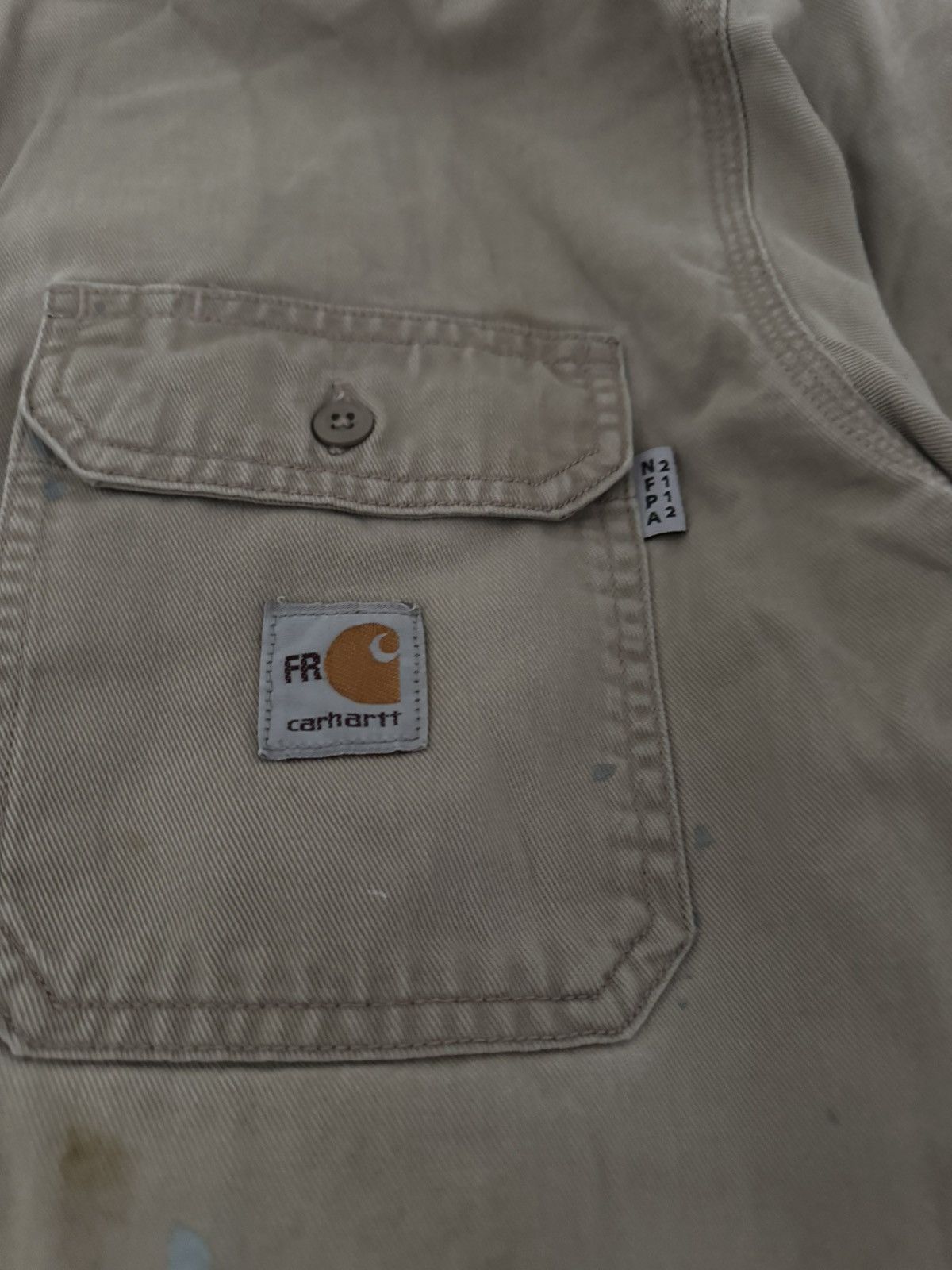 Carhartt Carharrt Distressed Button Up Shirt Size US L / EU 52-54 / 3 - 3 Thumbnail