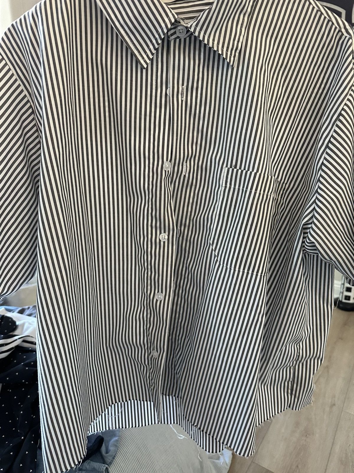 MNML × Vintage MNML Striped Button Up Shirt Size US L / EU 52-54 / 3 - 1 Thumbnail