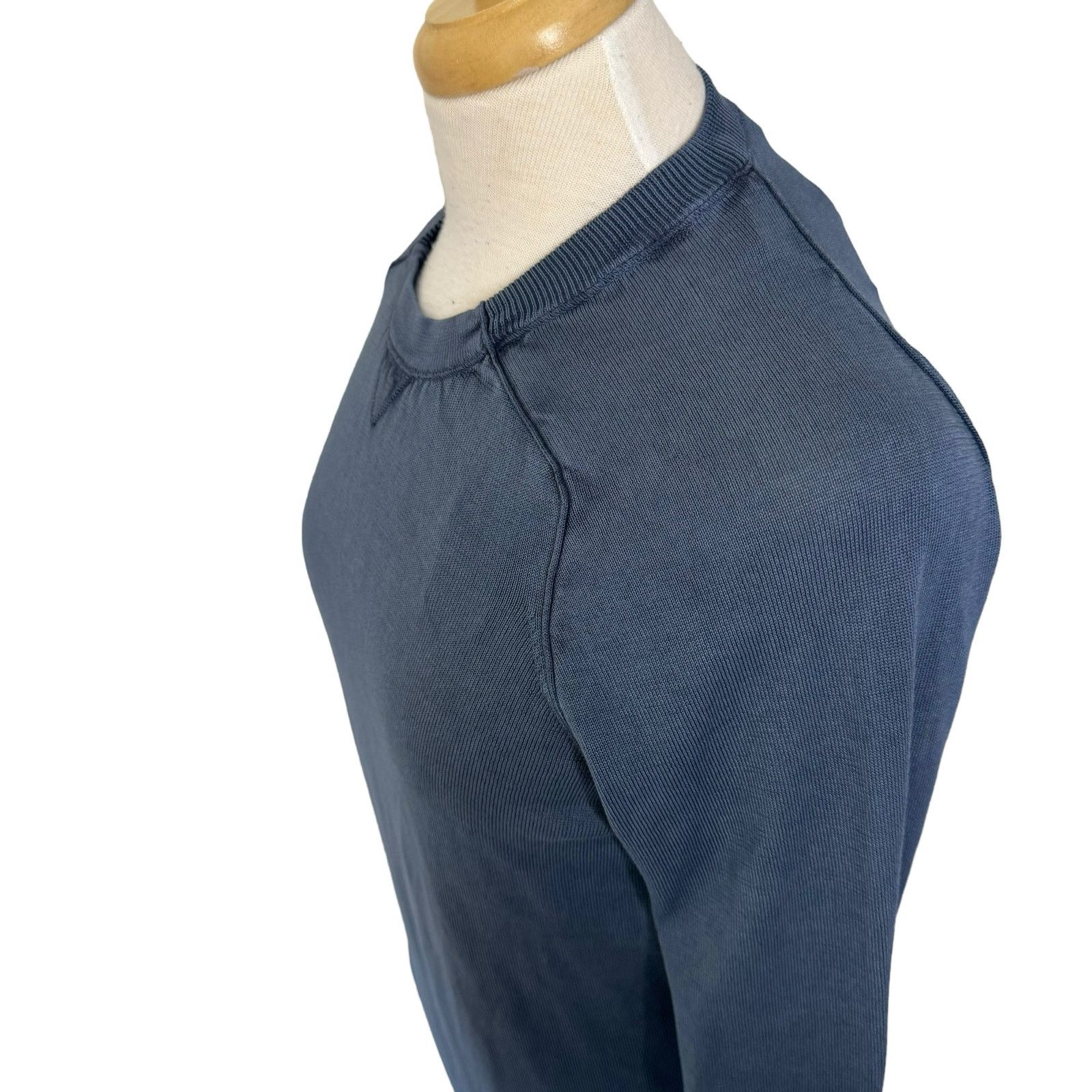 Other KANGRA 100% Cotton Crewneck Sweater Slate Blue Size 48 Size M / US 6-8 / IT 42-44 - 9 Thumbnail
