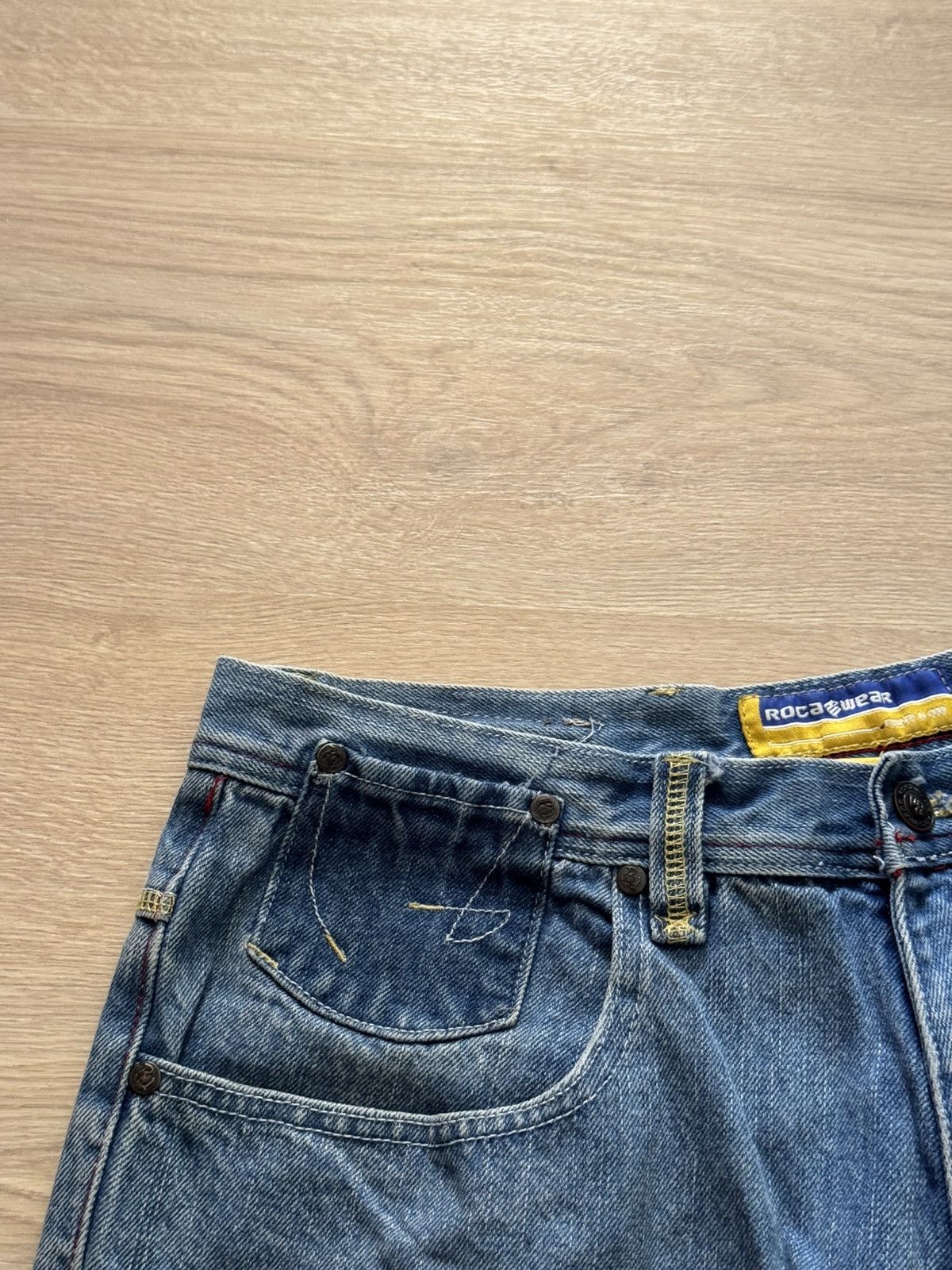 Vintage Vintage 00’s Roca Wear Baggy y2k Baggy denim Hip-Hop Shorts Size US 34 / EU 50 - 5 Thumbnail