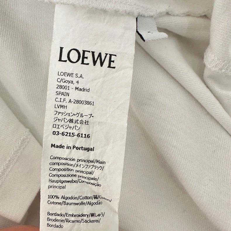 Loewe LOEWE Letter pattern printed T-shirt with round neck and s Size S / US 4 / IT 40 - 3 Thumbnail