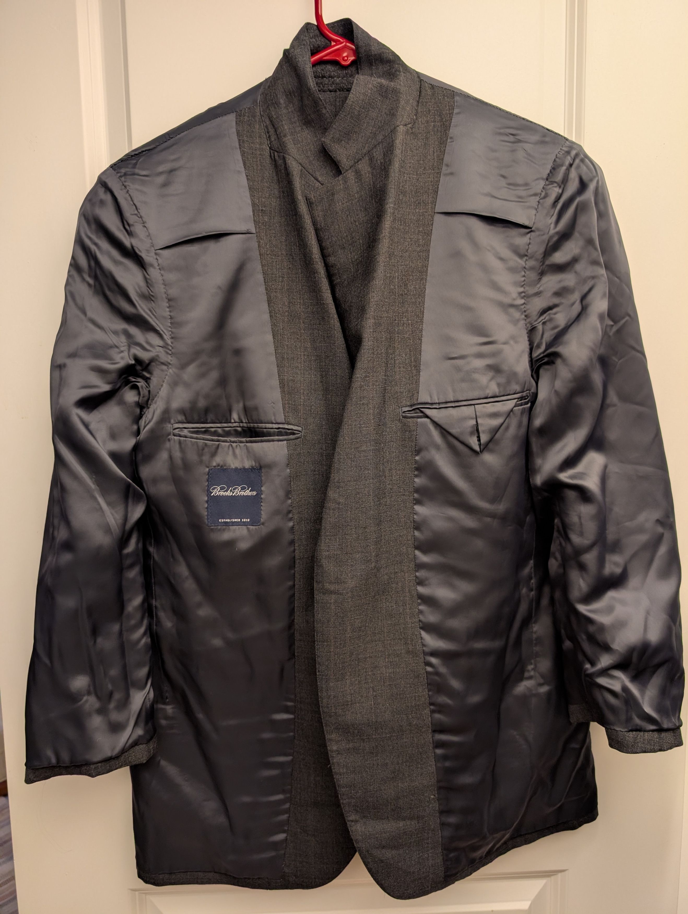 Brooks Brothers Gray Check Blazer Size 40R - 3 Thumbnail