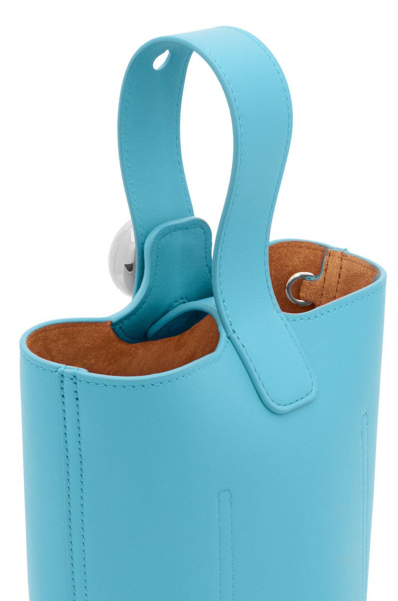 Loewe o1in1g0526 Size:OS / Mini Pebble Bucket Smooth Calfskin Blue Size ONE SIZE - 9 Thumbnail