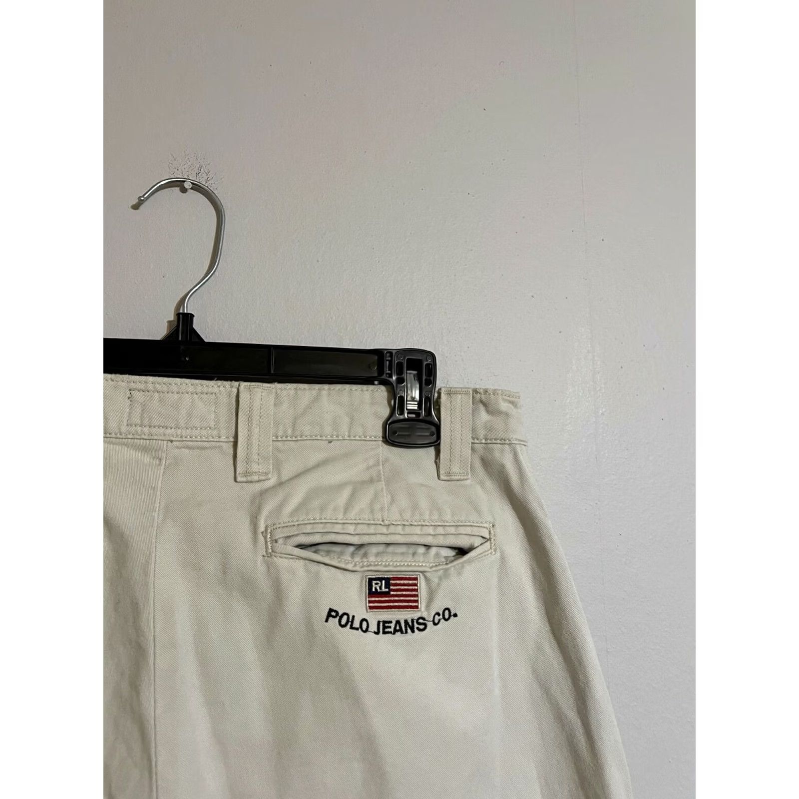 Polo Ralph Lauren VINTAGE Polo Ralph Lauren Chino Pants Beige Khaki Men's 33x30 Flat Front Size US XS / EU 42 / 0 - 2 Thumbnail