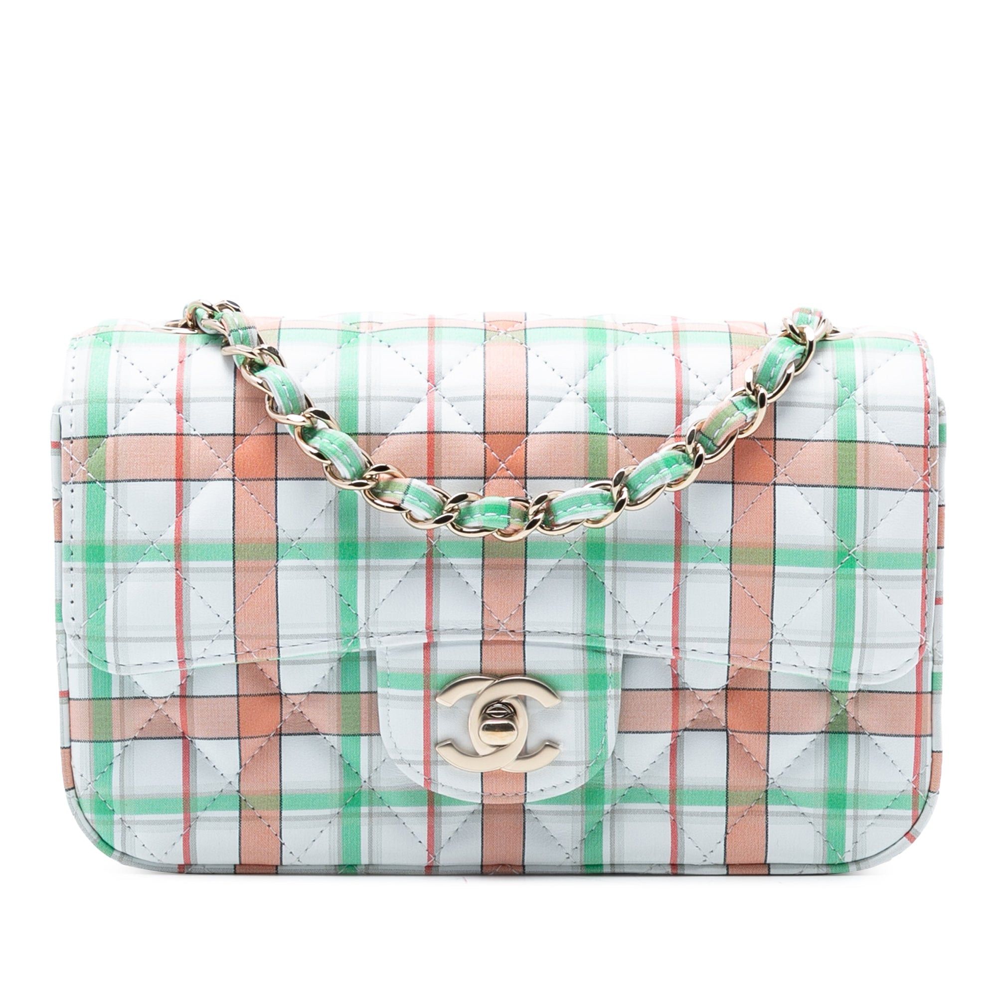 Chanel Mini Rectangular Classic Plaid Printed Calfskin Single Flap Size ONE SIZE - 1 Thumbnail