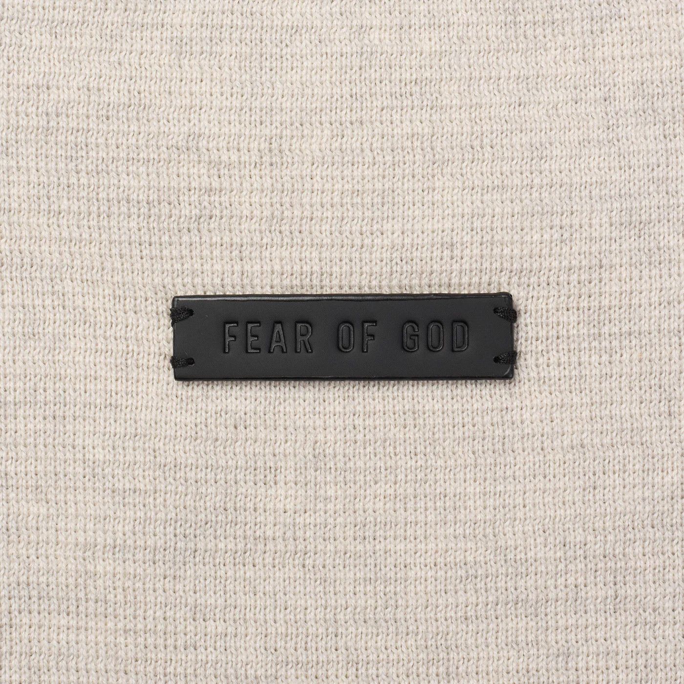 Fear of God FEAR OF GOD Light Beige Virgin Wool Knit Turtleneck Sweater Size US L / EU 52-54 / 3 - 2 Thumbnail