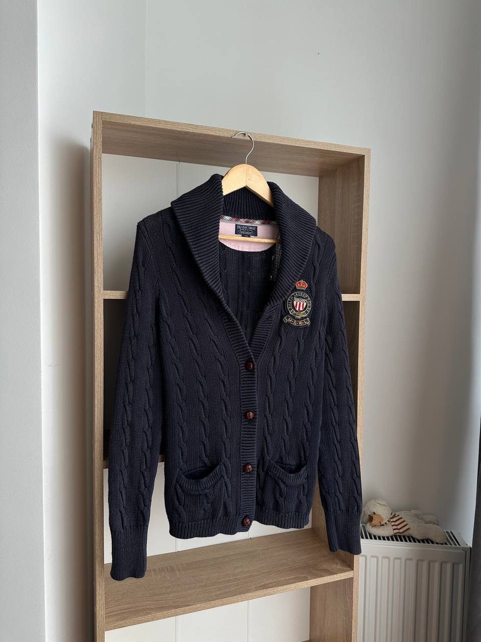 Polo Ralph Lauren × Vintage Vintage Polo Ralph Lauren Cardigan Knit Blue PRL Sweater Size US XL / EU 56 / 4 - 1 Thumbnail