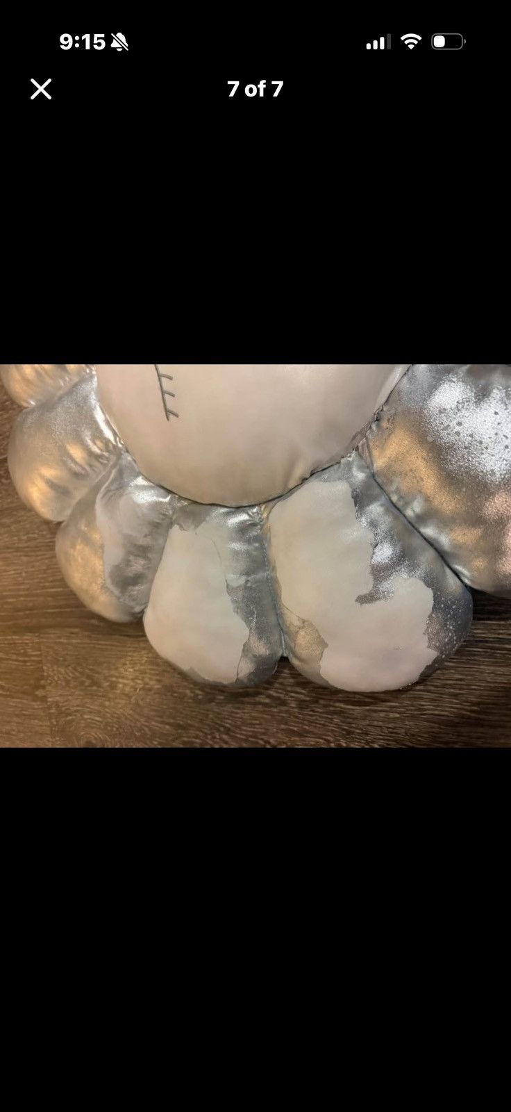 Takashi Murakami Silver Murakami Flower Pillow 60cm Size ONE SIZE - 3 Thumbnail