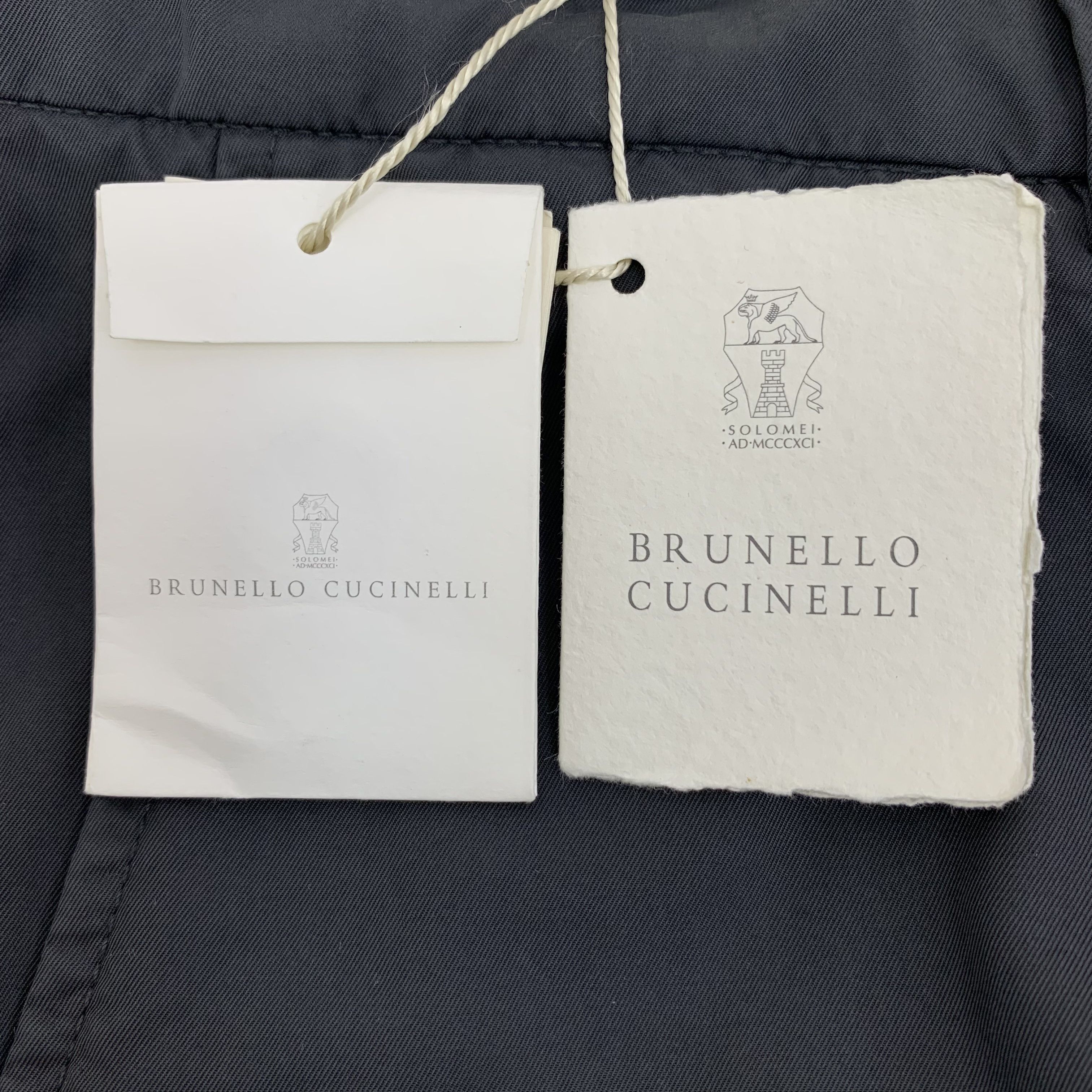 Brunello Cucinelli Brunello Cucinelli Gray Cotton Trousers (M) Size US 32 / EU 48 - 6 Thumbnail