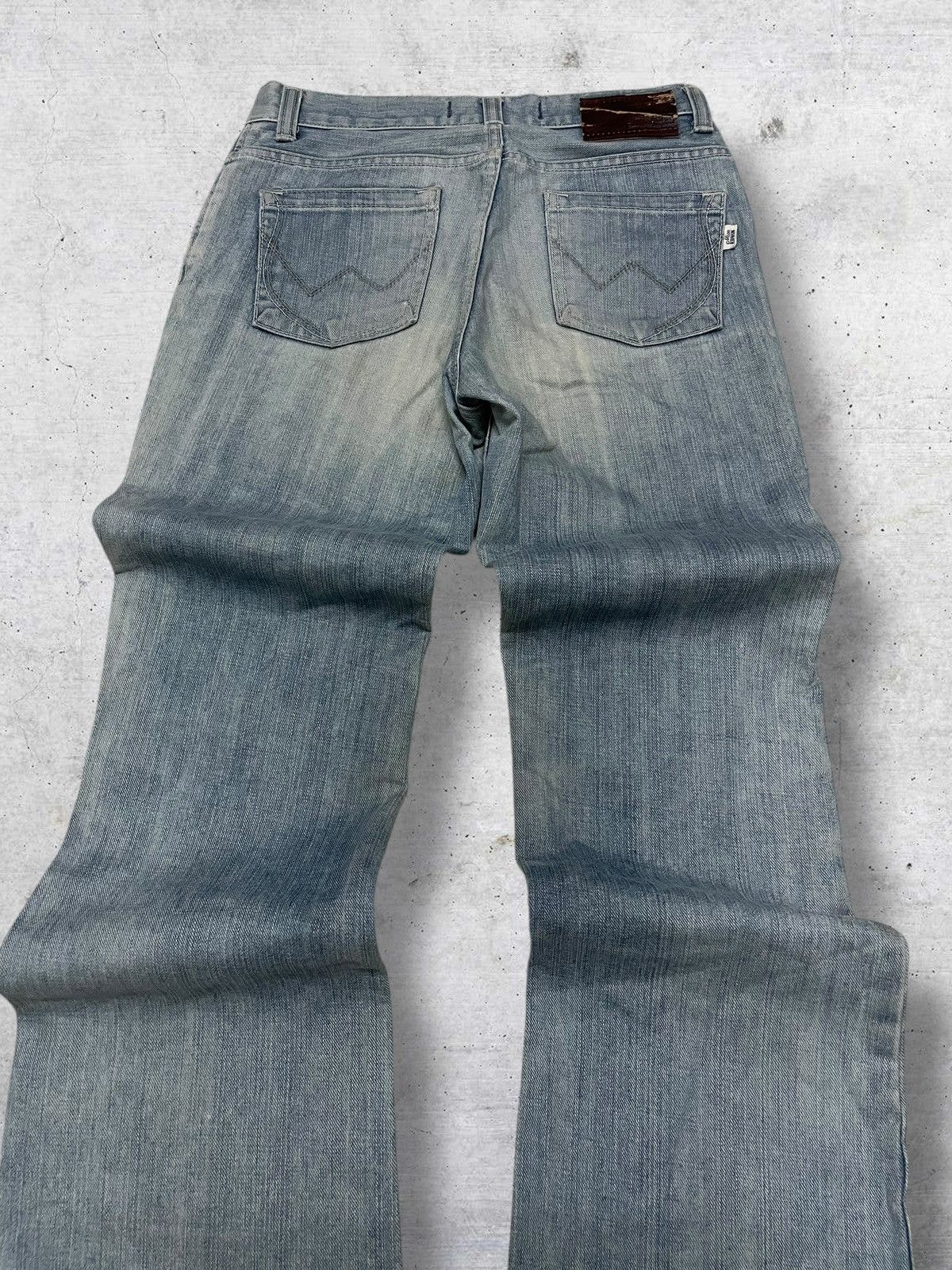 Edwin VINTAGE EDWIN 90S OG JAPAN DESIGNER FLARED MUDWASH DENIM Size US 28 / EU 44 - 12 Thumbnail