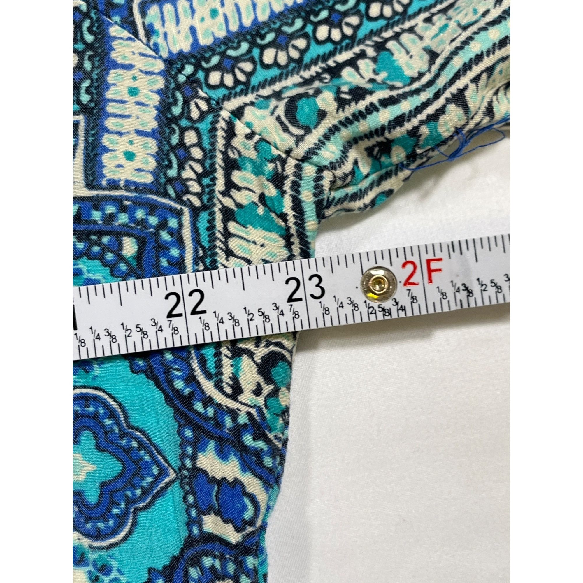 Other Kim Rogers SKU 7729 Womens Blue and Green Paisley Blouse Siz Size XL / US 12-14 / IT 48-50 - 4 Thumbnail