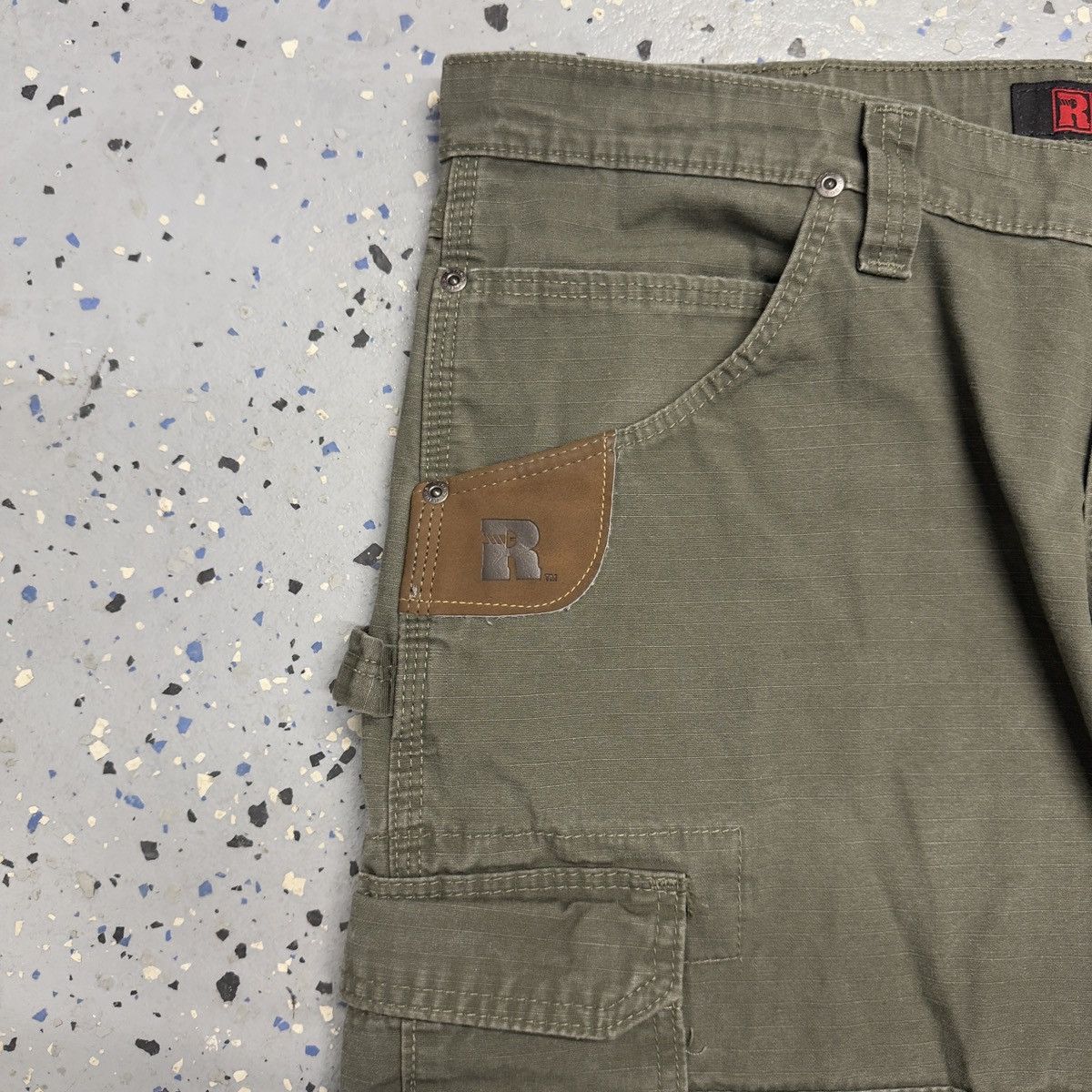 Carhartt × Vintage Vintage Wrangler Riggs workwear Cargo Utility Pants 38x29 Size US 38 / EU 54 - 4 Thumbnail