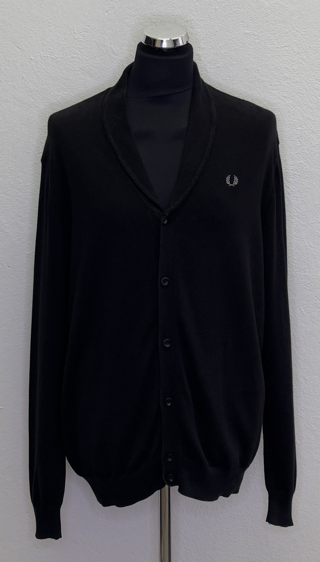 Fred Perry Fred Perry Black Cardigan Size XL Size US XL / EU 56 / 4 - 1 Thumbnail