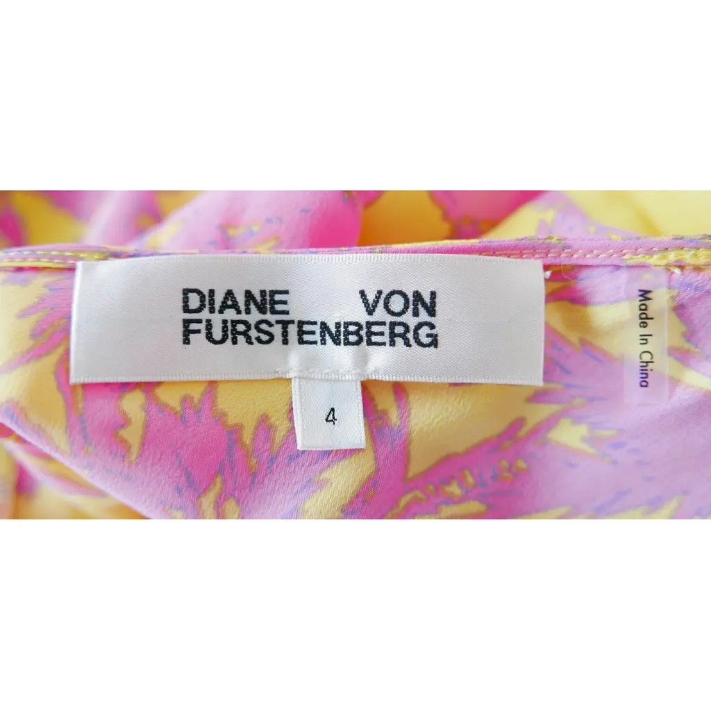 Diane von Furstenberg Diane Von Furstenberg Irene Palm Print Dress Size S / US 4 / IT 40 - 7 Thumbnail