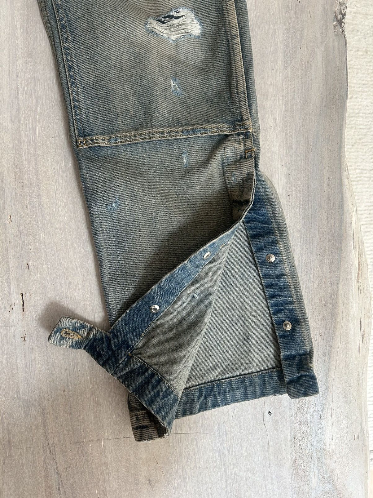 Amiri AMIRI Clay Indigo Plaid Carpenter Jeans SIZE 34 Size US 34 / EU 50 - 6 Thumbnail