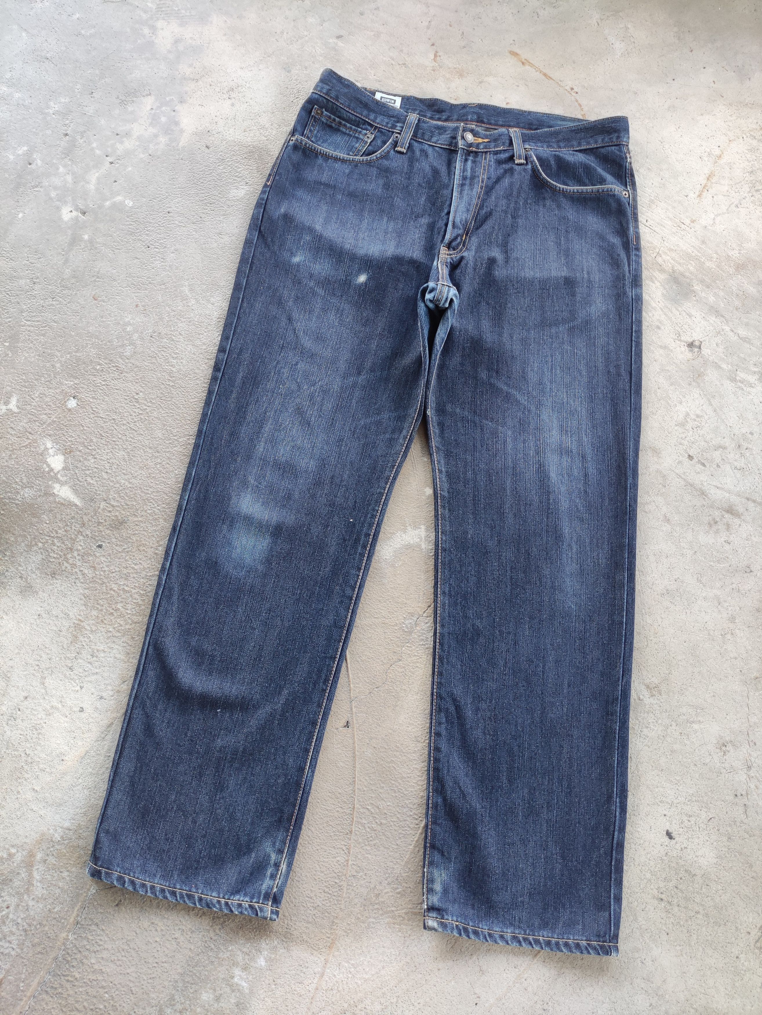 Edwin Vintage Edwin Japan Jean Distressed Faded Denim Pants Size US 39 - 2 Thumbnail