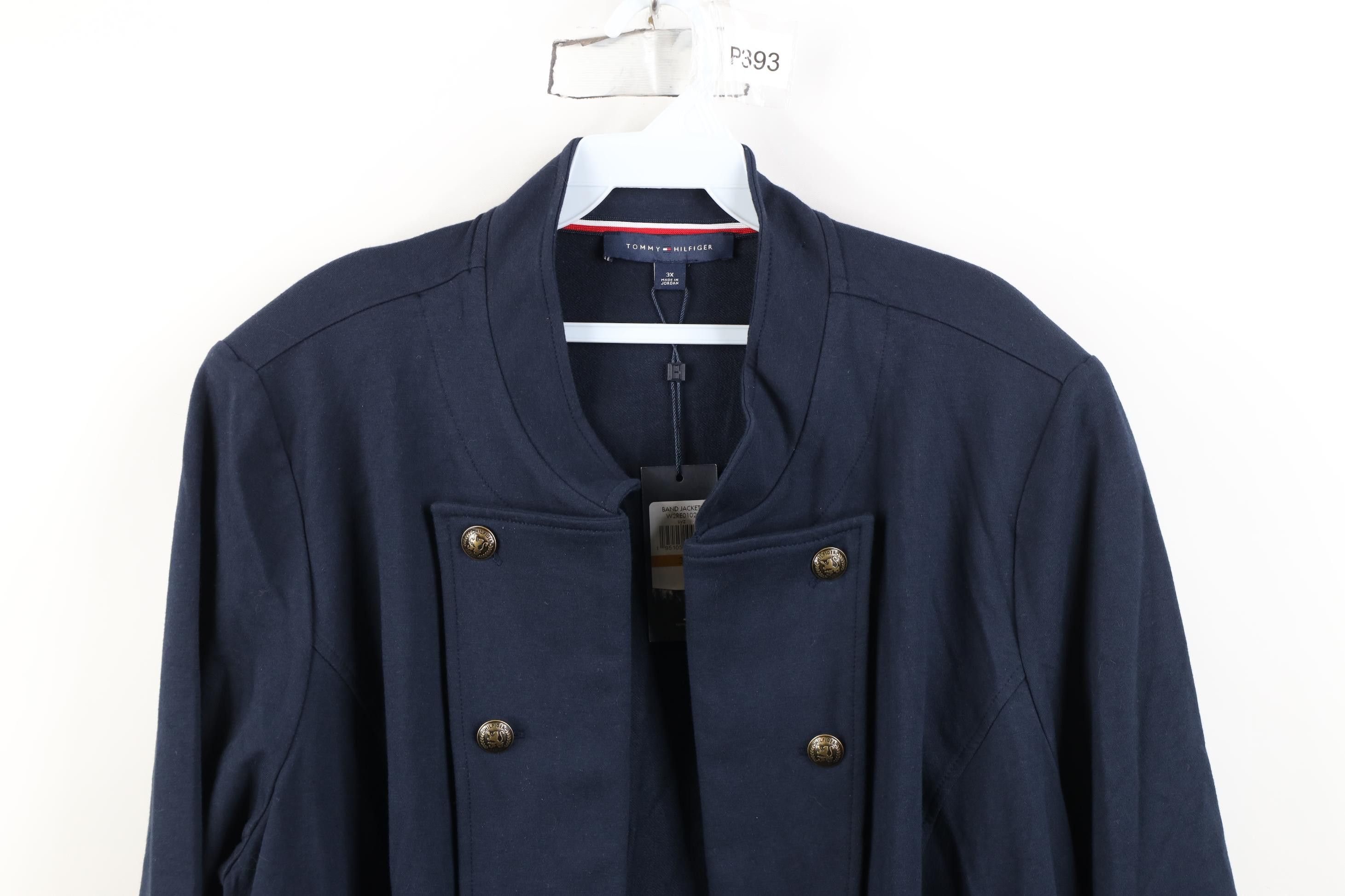 Tommy Hilfiger Deadstock Vintage Y2K Tommy Hilfiger Military Jacket Blue Size 3XL / US 20-22 - 2 Thumbnail