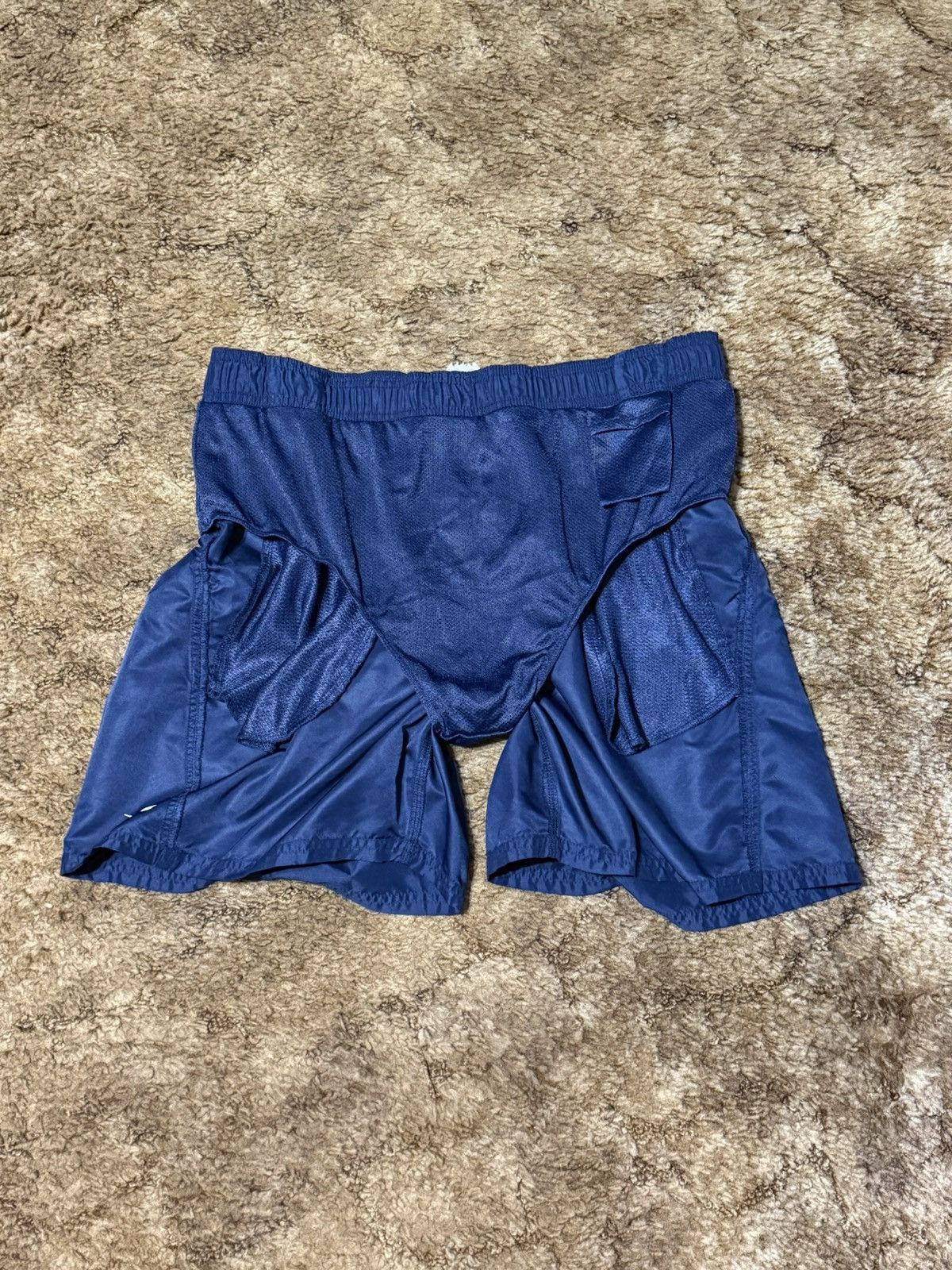 Nike Vintage Y2K Nike Track Running Shorts Navy Blue Large Size US 34 / EU 50 - 6 Thumbnail