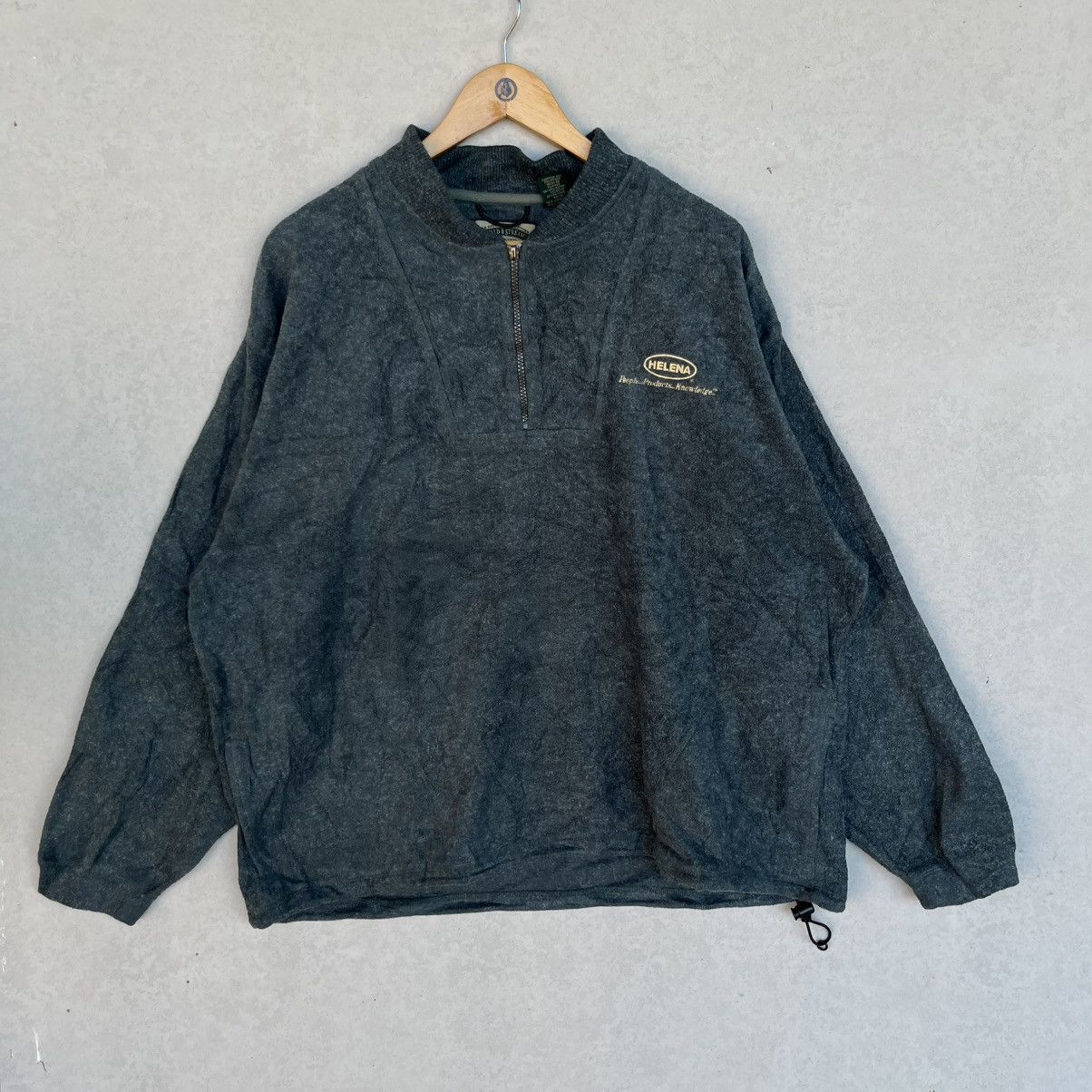 Other Vintage Green Quarter Zip Fleece Sweatshirt With Size XL Size US XL / EU 56 / 4 - 1 Thumbnail
