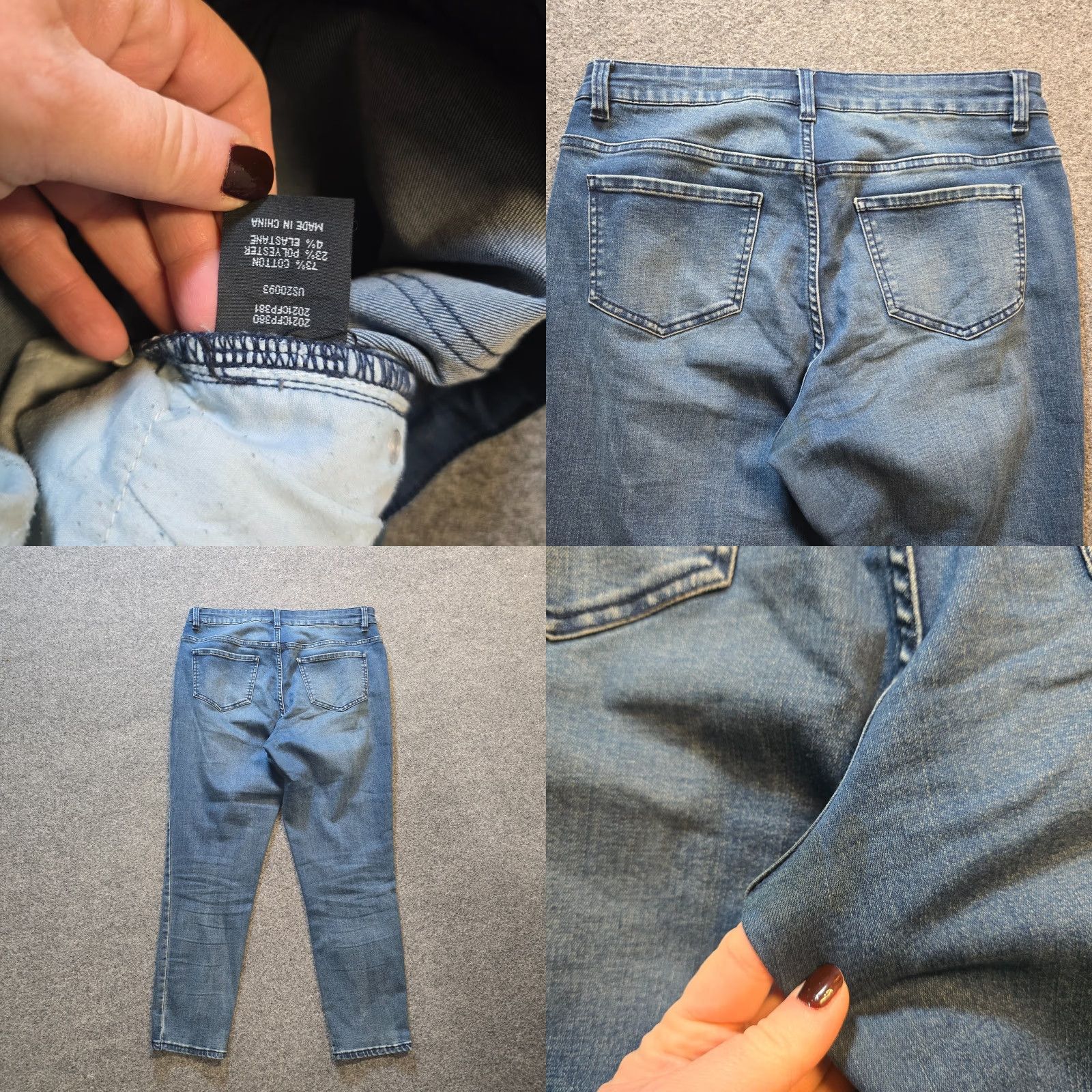 Vintage Universal Standard Jeans Women Size 8 Blue High Rise Tapered Skinny Casual Basic Jeans for Women Size 30" / US 8 / IT 44 - 8 Thumbnail