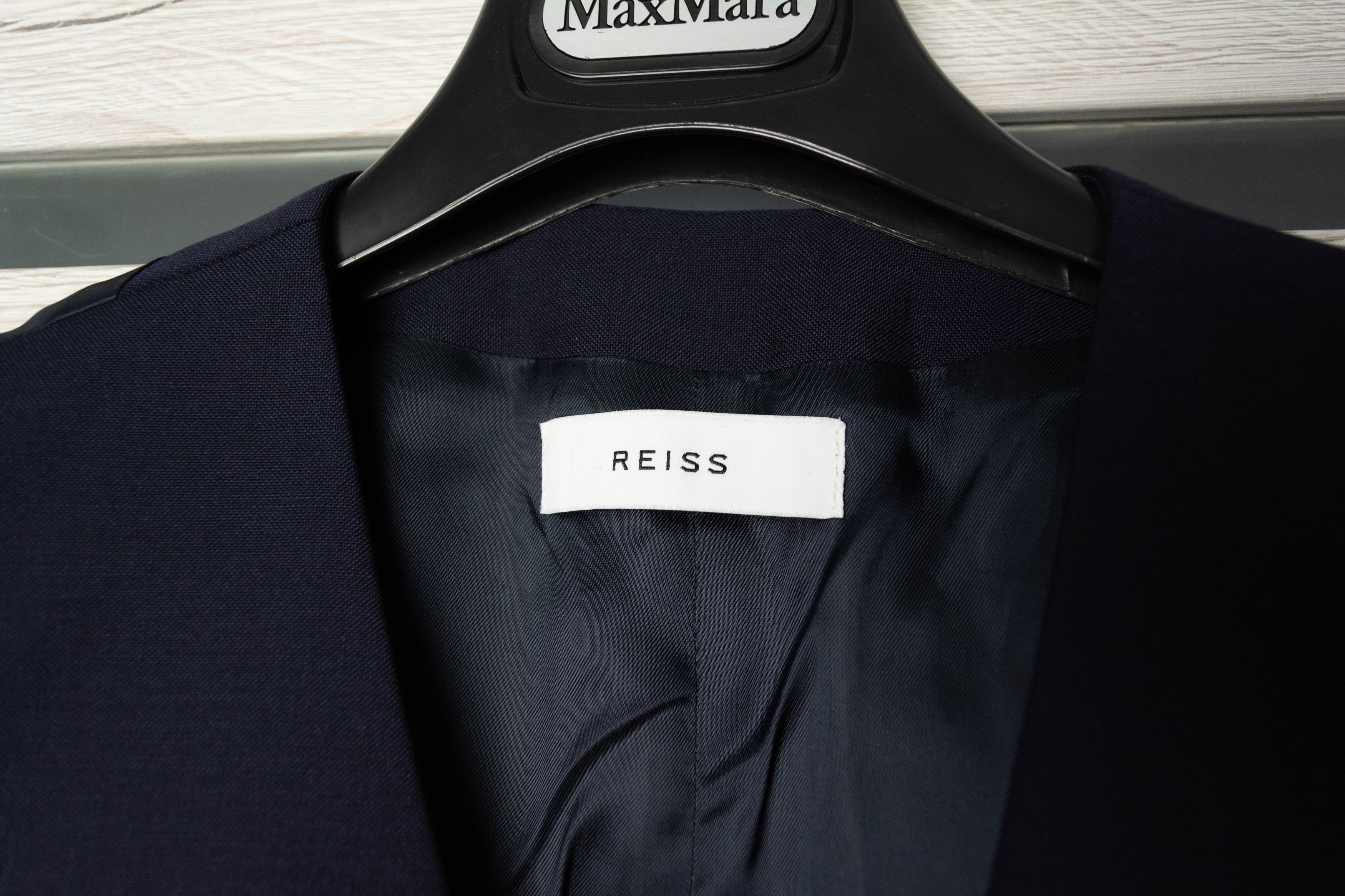 Reiss REISS navy suit wool moher Size 36R - 8 Thumbnail