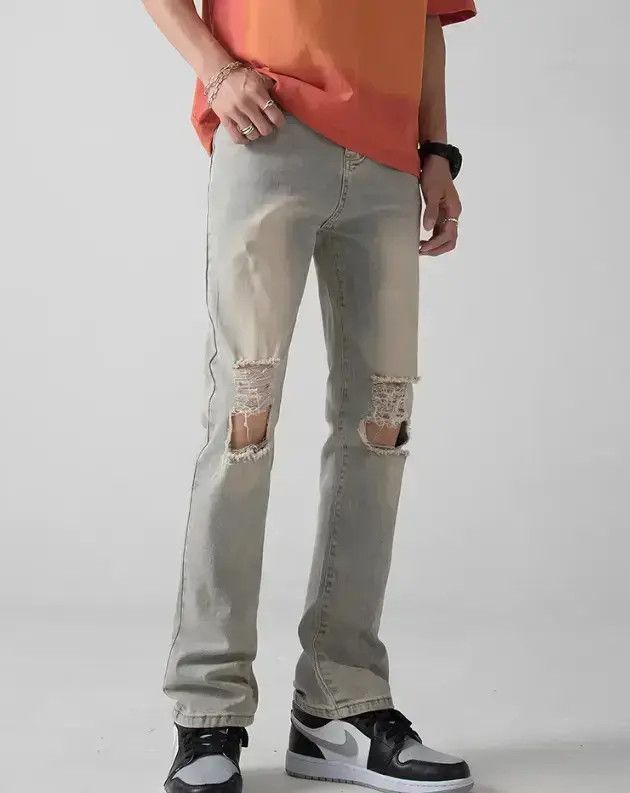 Japanese Brand Hip hop washed distressed jeans Size US 30 / EU 46 - 1 Thumbnail