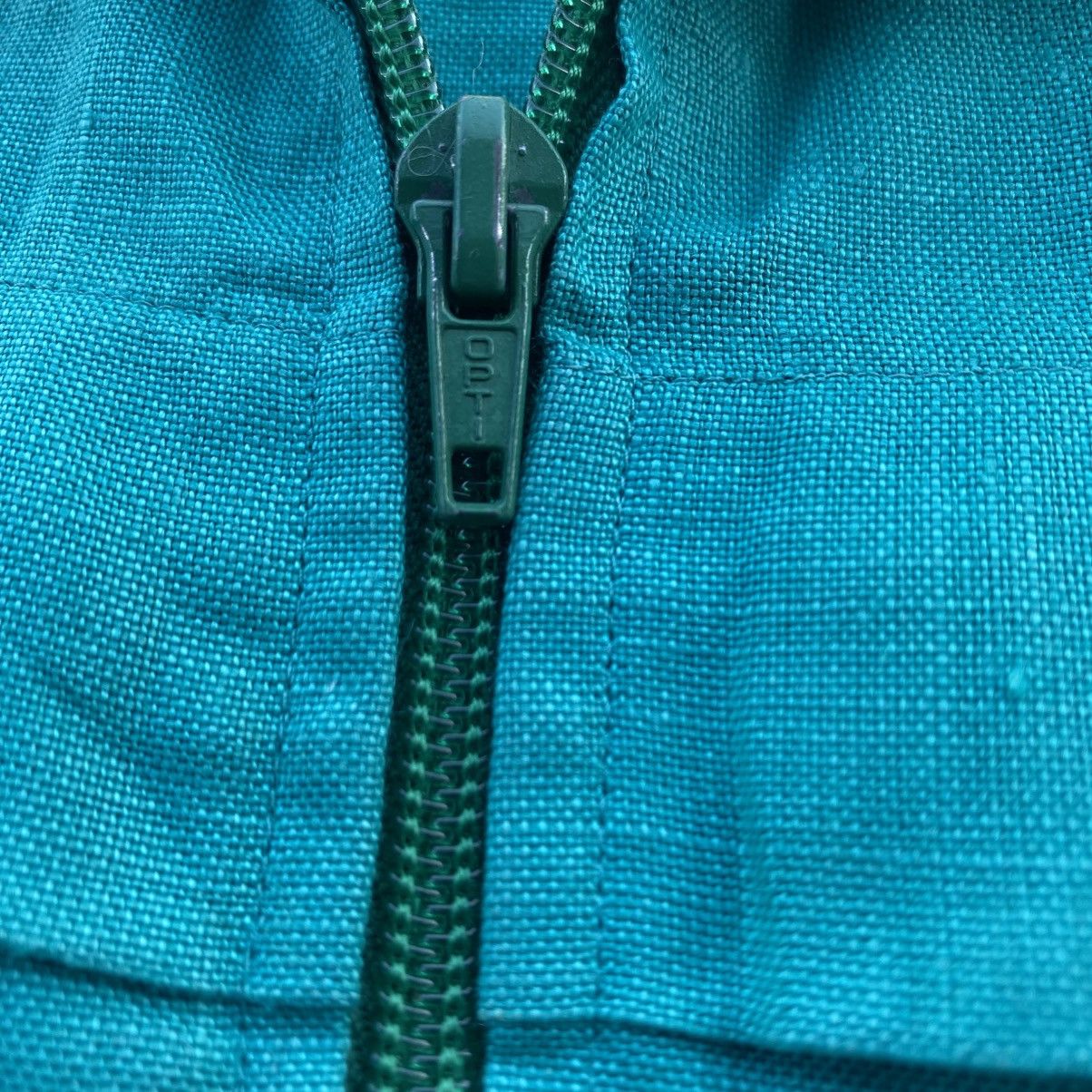 Lanvin ‼️LAST DROP‼️Lanvin Paris Linen Zip Jacket Teal Green Vintage Size US M / EU 48-50 / 2 - 16 Thumbnail