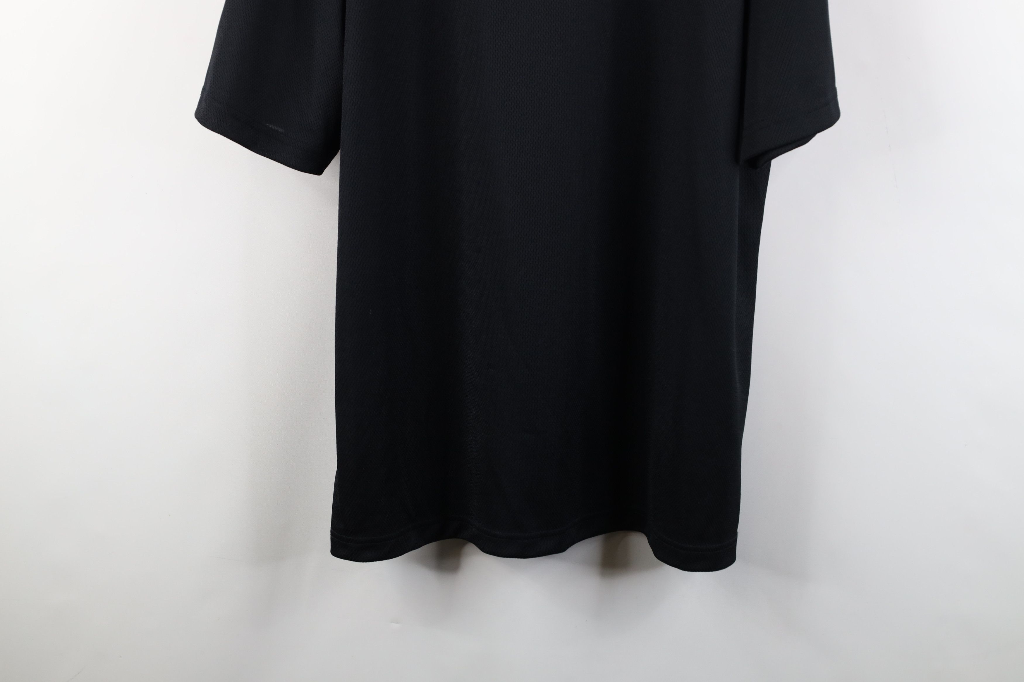 Nike × Vintage Vintage Nike Mini Swoosh Knit Short Sleeve T-Shirt Black Size US XL / EU 56 / 4 - 3 Thumbnail